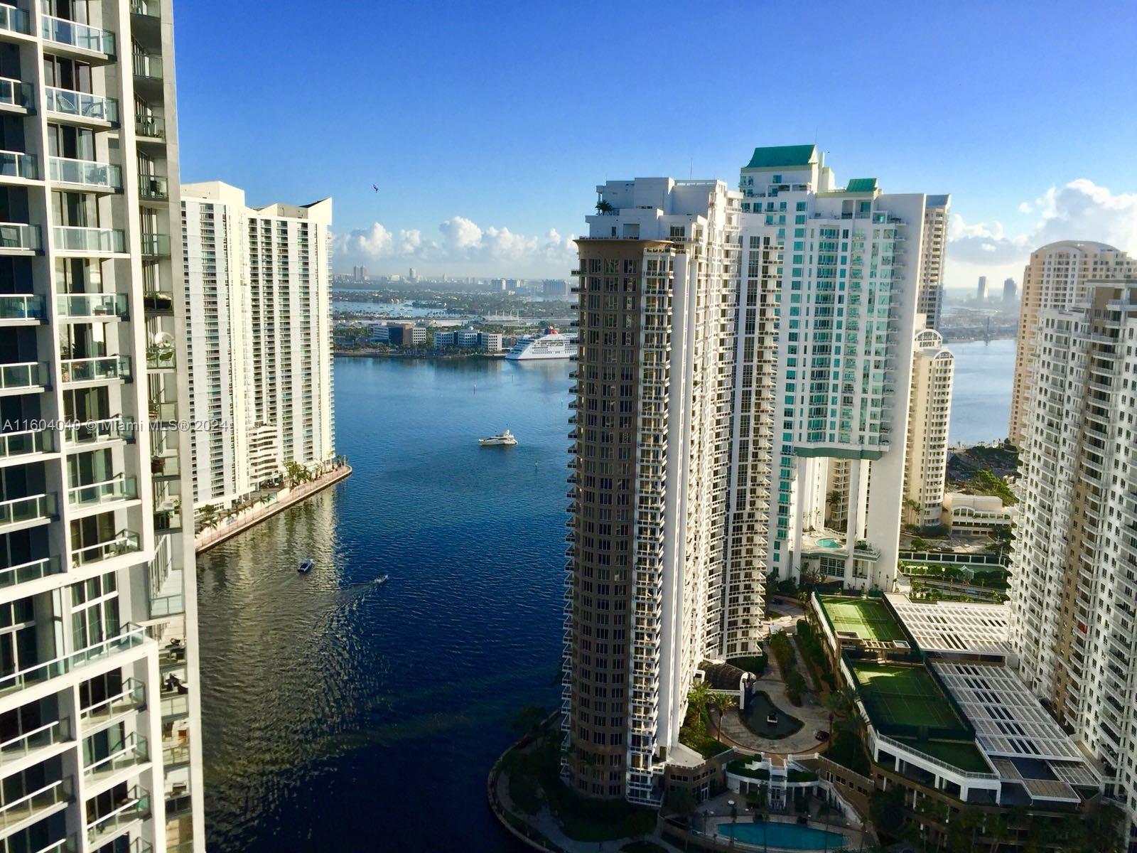 THIS IS A FULLY FURNISHED 2 BEDROOM / 2 BATHROOM CORNER UNIT AT ICON BRICKELL TOWER 2. UNIT FEATURES 1,327 SQ FT, BAY, RIVER AND CITY VIEW. SUB-ZERO FRIDGE APPLIANCES, ITALIAN KITCHEN CABINETRY, FLOOR TO CEILING WINDOWS, CERAMIC FLOORS, WALK-IN CLOSET, WASHER&DRYER INSIDE THE UNIT AND MORE! THE LARGE MASTER BATHROOM HAS DOUBLE SINK VANITY AND JACUZZI TUB. FULL TIME CONCIERGE, FIVE STAR SPA, MOVIE THEATRE, FITNESS CENTER, OLYMPIC POOL INCLUDING LOUNGING AREA, TWO RESTAURANTS INCLUDING THE WORLD FAMOUS 'CIPRIANI' AND CANTINA LA 20. 1 ASSIGNED PARKING SPACE, CABLE AND INTERNET ARE INCLUDED! GREAT LOCATION, IN THE HEART OF DOWNTOWN, WALKING DISTANCE TO FINANCIAL DISTRICT, BEST RESTAURANTS AND SHOPS. READY TO MOVE IN ON AUGUST 22ND!