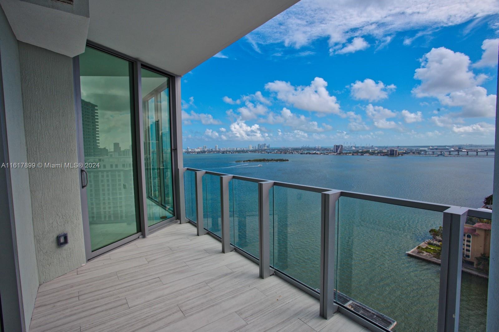 Enjoy this magnificent unit in the newest and most luxurious building in East Edgewater. 1 bedroom + spacious den,2 bathrooms. Private elevator, walk-in closets, top of the line appliances, window treatments, incredible Bay views from every room. Biscayne Beach's interiors were designed by renowned Bravo star and design expert Thom Filicia. Luxury amenities including 2 pools, cabanas, beach club, state of the art gym, tennis courts and spa.