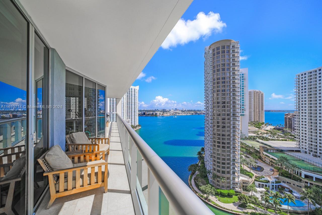 Beautiful corner unit at Miami favorite "Icon Brickell". This stunning 3 bedroom apartment has unique views from every single room make it a true gem in Brickell. Many details make it one of a kind: kitchen and bathrooms features Bisazza mosaic tiles, lots of closet and storage space with California closets in bedrooms, and pantry in kitchen, linear AC diffusers, electric blackout in master bedroom, top of the line kitchen appliances + wine fridge and additional counter top for easy eating, flushed doors and stunning wallpaper throughout the entrance/living room and master bedroom. Available from September 1st, 2024.