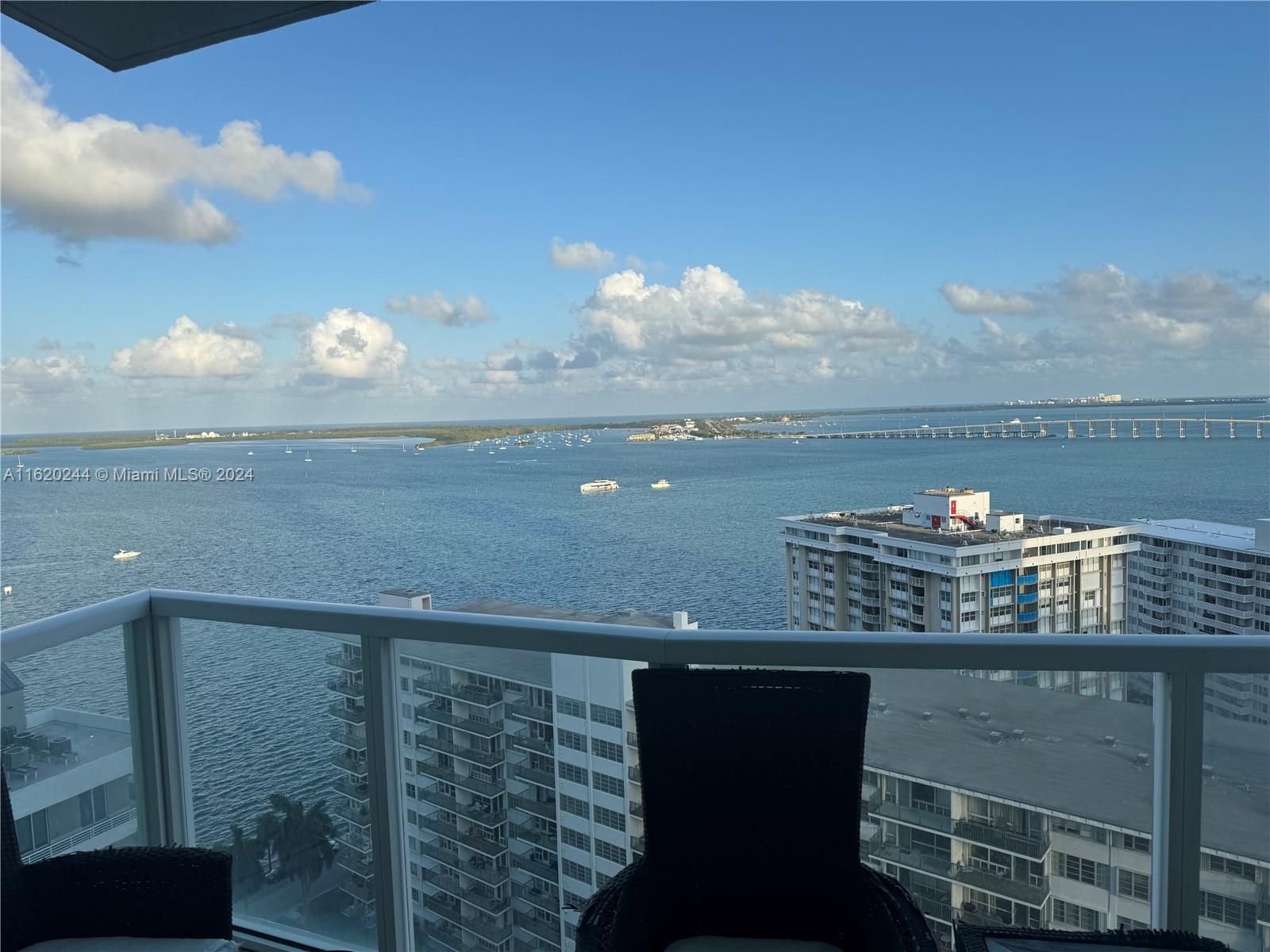 NEW in MARKET at Emerald Condo...Exclusive 07 line with  SE unobstructed panaramic 180 degree view of Bay and Ocean. Sunrises will be your pleasure daily as you sit back with your morning coffee. Enjoy the views of the City, Fisher Island, Key Biscayne and the Bright Blue Skies. This unit is extremely well kept and still looks newly renovated with Wood floors, Frosted Glass doors, Gorgeous open kitchen, Somfy window shades, Oversized Balcony, Venetian Plaster wall treatments, Toto automatic smart toilet and Pkg Spot #535. Emerald amenities include 24/7 concierge, water views, Rooftop Pool/ Jacuzzi, Valet Parking, Business Center, Conference Room, Gym overlooking the Ocean and more. You will live a city Life with walking distance to Restaurants, Brickell City Center, etc.