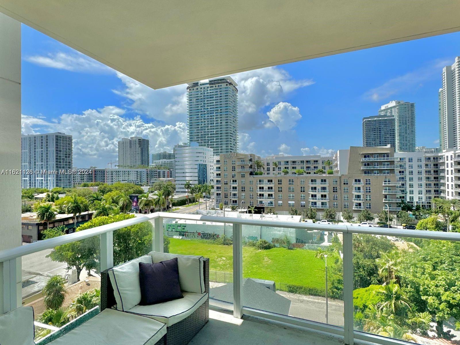 Welcome to the vibrant neighborhood of Edgewater in Miami! This stunning Penthouse condo comes fully furnished
& fully equipped. Ideal for convenience, comfort, & captures the essence of modern luxury living. One of a kind
expansive balcony terrace & amenities that will truly elevate your lifestyle. Great inviting space for entertaining
guests or simply enjoying a peaceful evening while providing breathtaking views. The building offers an exclusive
rooftop pool & fitness room. Location is key, you'll find yourself at the center of it all, with easy access to Midtown,
Brickell, the Design District, Wynwood, & the beach. WI-FI included ample parking available & pet-friendly.
Seasonal rental OK. Let us help you make this dream residence a reality! Contact us today!