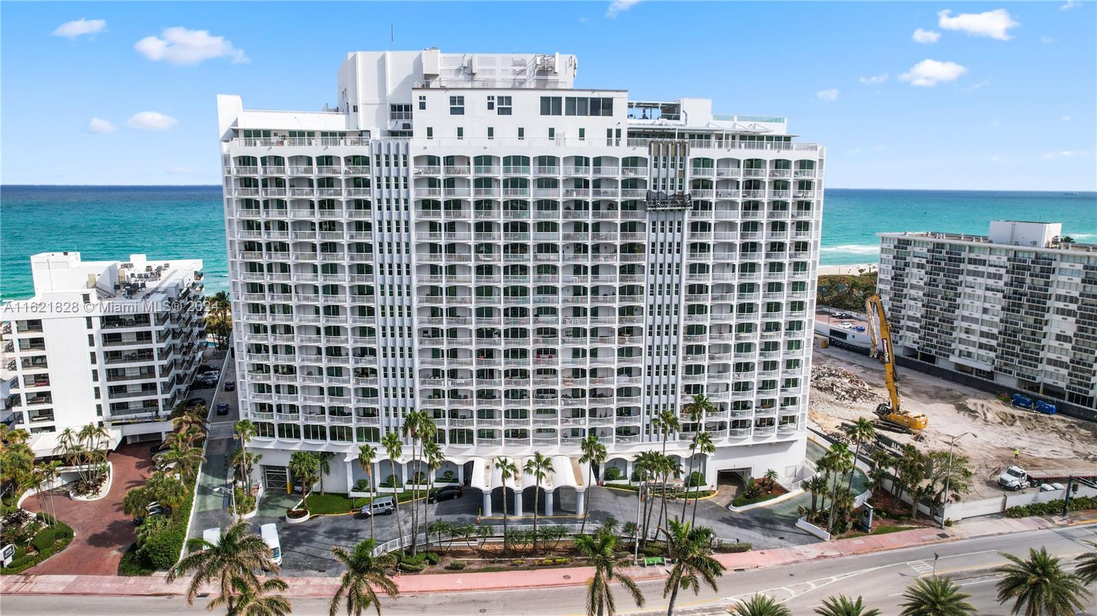 Rarely available fully furnished 3/2 corner condo in the prestigious Carriage House! Relish stunning direct ocean, city and bay views at this beautiful residence in the heart of Miami Beach. The condo is tastefully furnished and features one of a kind enormous wrap around balcony, views from every room, split floor plan, fully equipped open concept kitchen with high end appliances, separate laundry room, floor to ceiling windows, custom closets, 2 assigned parking spots and high speed internet/cable included. This exclusive oceanfront completely renovated property offers Olympic size pools, hot tub, ocean front gym, tennis court, 24/7 front desk and valet, beach access, convenience store and highly rated Hoshi restaurant. Will not last!!