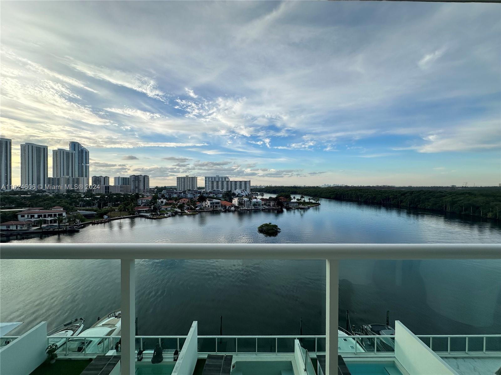 AMAZING WATER VIEWS - 3 BEDROOMS 2.5 BATHS Full-service luxury development.  Waterfront haven, stretching an expansive 640 feet directly on Biscayne Bay. This home features stunning intracoastal water views from every room, state of the art gourmet kitchen with European cabinetry and top-of-the-line appliances, including washer and dryer. True luxury living in this 3-bedroom, 2.5-bathroom home with 2 assigned garage parking spaces (the only one in the building). Enjoy state-of-the-art fitness centers, spa, tennis court and a fabulous pool deck in a pet-friendly building! Within close proximity to Oleta River State Park, Bal Harbour Shops, Aventura Mall, fine dining and great community park.