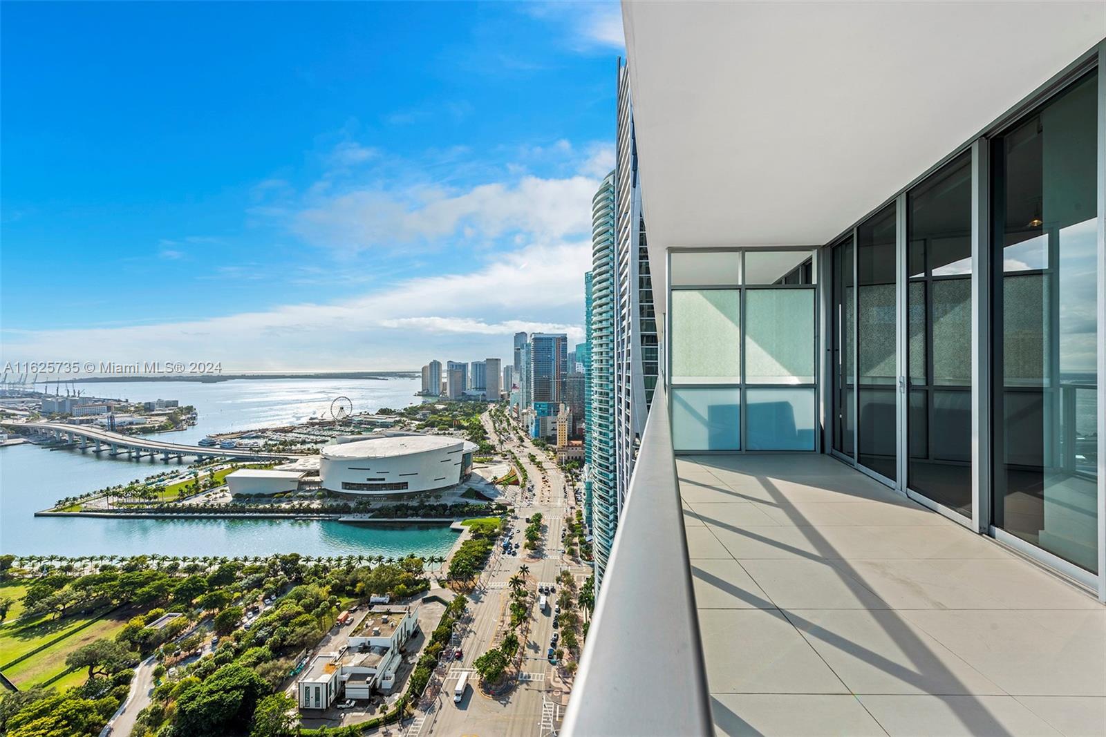 Direct Biscayne Bay & Miami Beach views from this REMODELED bright & spacious 2 Bed, 2.5 Bath Residence at Marquis. Available starting 9/6/24. This high floor, flow-through residence features 1,477sf of living space w/private elevator landing. Refinished & remodeled unit with brand new massive walk-in closets. Stunning sunrise views from master & living room and sunset views from Guest Bedroom. Open kitchen w/ Viking appliances, large laundry room with full-sized washer/dryer. High ceilings throughout. Building amenities & services include 24/7 concierge, security, & valet - swimming pool & lap pool, restaurant with delivery available, spa, fitness center, basketball & more. Minutes away from Design District, Wynwood, Brickell, Art Museum, & Arsht Center. 10 min to MIA Airport.
