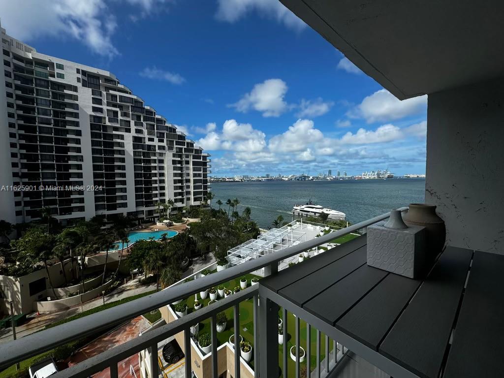Welcome to Isola Condo in the exclusive Brickell Key! This stunning one-bedroom, one-bath condo offers breathtaking Biscayne Bay views right from your private balcony. Enjoy your morning coffee or unwind with a glass of wine while taking in the serene waterfront scenery. This unit features an updated kitchen, spacious living area, washer and dryer and more. Residents enjoy access to greaet  amenities including a fitness center, pool, tennis courts, and 24-hour concierge service. Perfectly situated in the heart of Miami, you're just moments away from the vibrant Brickell district with its upscale dining, shopping, and entertainment options. Experience the best of Miami living at Isola Condominium.