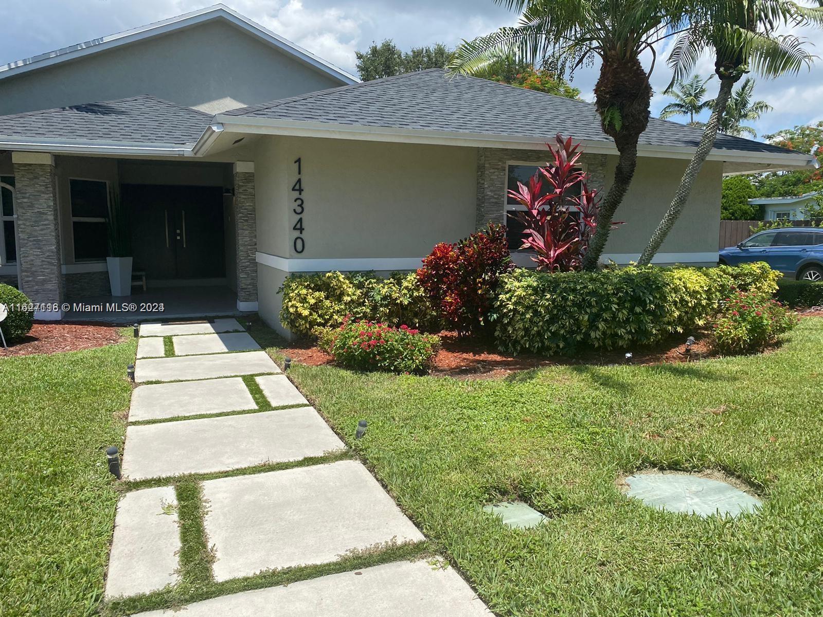 This elegant home is nestled on a spacious lot in the highly sought-after Palmetto Bay neighborhood. The residence features two generous living areas, an inviting kitchen and dining space, four bedrooms, a den, and three bathrooms, offering both style and functionality. Renovated in 2019, the house boasts impact windows, a new roof, a new garage and front door, a modern kitchen with new appliances, and updated bathrooms. Custom-built closets add a touch of luxury. The prime location provides convenient access to nearby shops, schools, and transportation options. The property includes a garage and an expansive driveway capable of accommodating up to six vehicles. The large swimming pool area is perfect for hosting guests and enjoying family time. Owned by the broker. Do not disturb tenant.