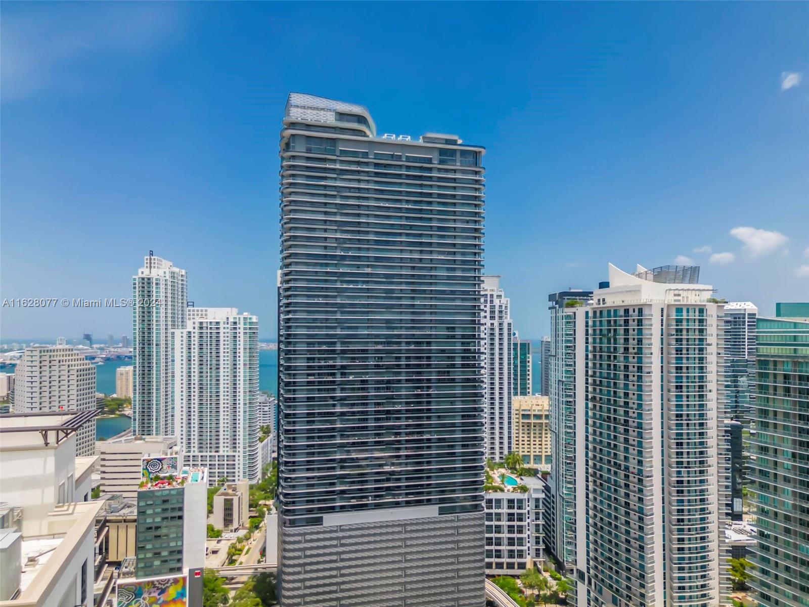 Fabulous 3 bedroom, 3.5 baths corner unit facing south, great views of  bay and Brickell skyline. 
Turn key unit being sold fully furnished. Professionally decorated with imported finishes & furniture.
Immaculate unit with floor to ceiling glass doors, plenty of natural light,  wrap around balconies, Italian kitchen & marble baths.  Imported wall paper, window coverings & lighting fixtures. All closets are built-in, includes 3 parking spaces-2 assigned & 1 valet. 
Great building with fabulous amenities that include: rooftop pool & spa with state-of-the-art equipment, massage rooms, sauna, steam, lap pool on 18th floor, children's playroom, Cinema, management in house, pool table & party room. 
Building is solid financially, with great management in house & 24 hour security.