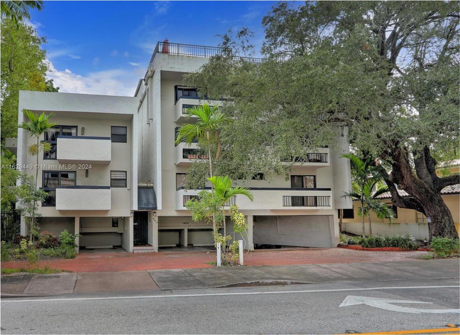 Experience the charm and convenience of Coral Gables with this unique 2-bedroom, 2.5-bathroom ground-floor townhome, nestled in a boutique 7-unit complex. The private corner location provides ample lighting with several balconies to enjoy the outdoors. Beautiful wide plank hardwood floors welcome you in. Enjoy the spacious, renovated kitchen with wood cabinets, and all stainless appliances. The unit features all impact windows and sliding doors, plenty of closet space, plus a private outside storage room adjacent to your assigned parking space. Full-size washer/dryer in the unit. Renters Insurance is require