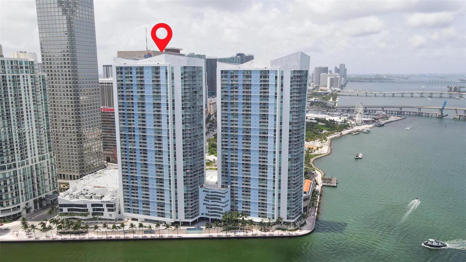 Spacious, Airy & Luminous Corner Unit on 17th flr at One Miami West offering the Best of Miami Living! Gorgeous, Unobstructed Views of Biscayne Bay, River & the Atlantic Ocean. Completed in 2005, One Miami West is situated along the Miami River offering Fabulous views - Designed by Arquitectonica, it offers its residents a number of great amenities, such as a fitness center, pool deck w/ lap - resort-style pools, hot tub, business center, club room, 24-hour security/concierge, 24-hour valet parking, & an on-site convenience store. This residence features floor-to-ceiling windows, European kitchen cabinetry, granite countertops, & generously-sized balconies. Walking distance to Bayfront Park, Bayside Marketplace, Whole Foods Marketplace, Novikov Miami, & Zuma. Priced to sell! Call LA!