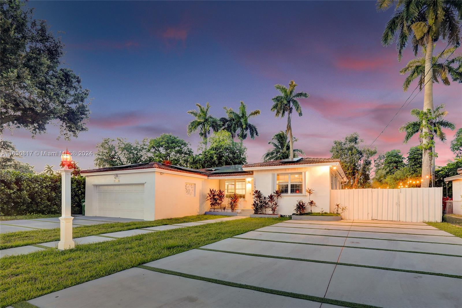 Great for short-term rental or primary residence in Miami! This 3 bed, 2 bath waterfront pool home near Miami Shores/Biscayne Park boasts 2,252 sq ft. The roof, solar panels, and water heater are less than 2 years old. The master bathroom/closet was recently renovated, and new floors throughout. Enjoy the backyard’s pergola with TV, travertine deck, and elevated waterside deck perfect for sunrise and sunset views. Canal access to the lake is ideal for fishing, jet skiing, kayaking, and paddleboarding. The main home offers 3 beds and 2 baths, plus a separate in-law suite.