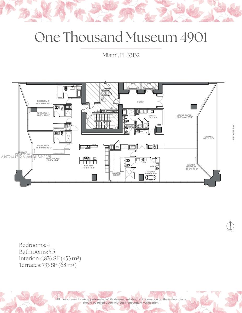 1000 Biscayne Blvd, Miami, FL, 33132 United States, 4 Bedrooms Bedrooms, ,5 BathroomsBathrooms,Residential,For Sale,Biscayne Blvd,A10724417