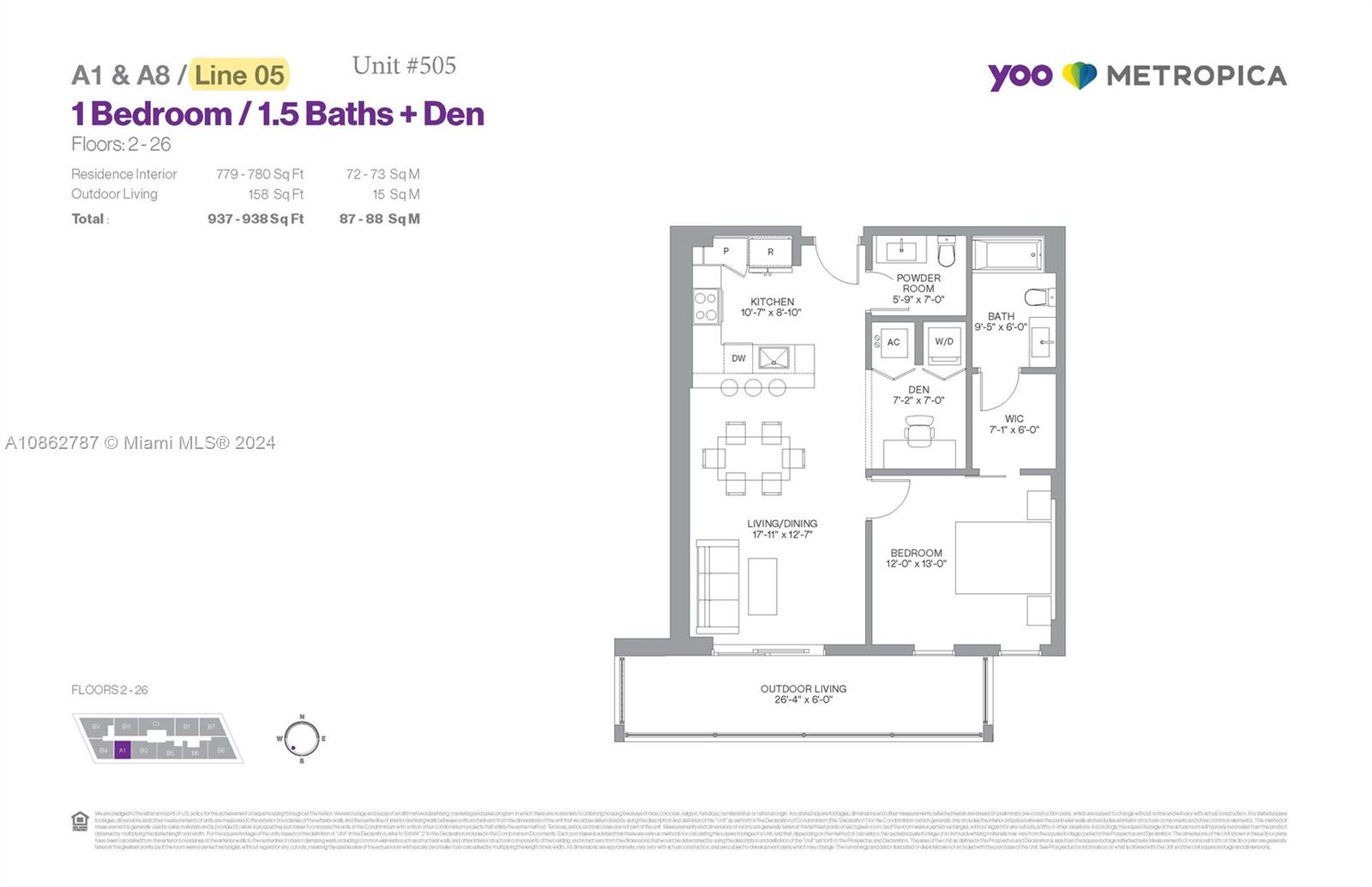 2000 Metropica Way, Sunrise, FL, 33323 United States, 1 Bedroom Bedrooms, ,1 BathroomBathrooms,Residential,For Sale,Metropica Way,A10862787