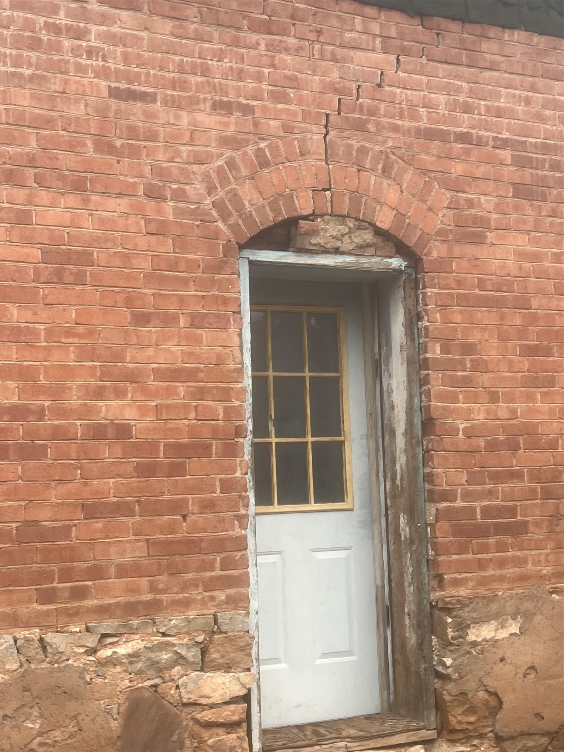 Brick home entrance