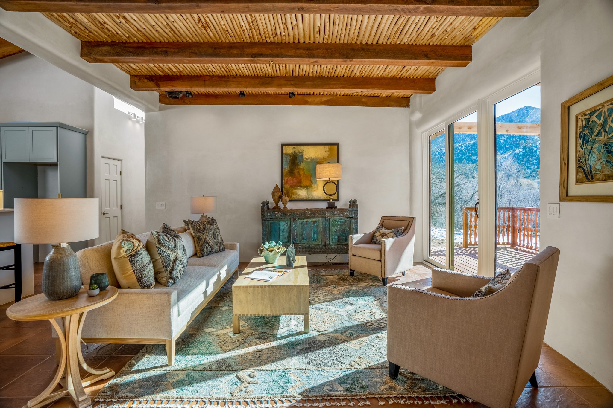 Open and Inviting living with Picacho peak views