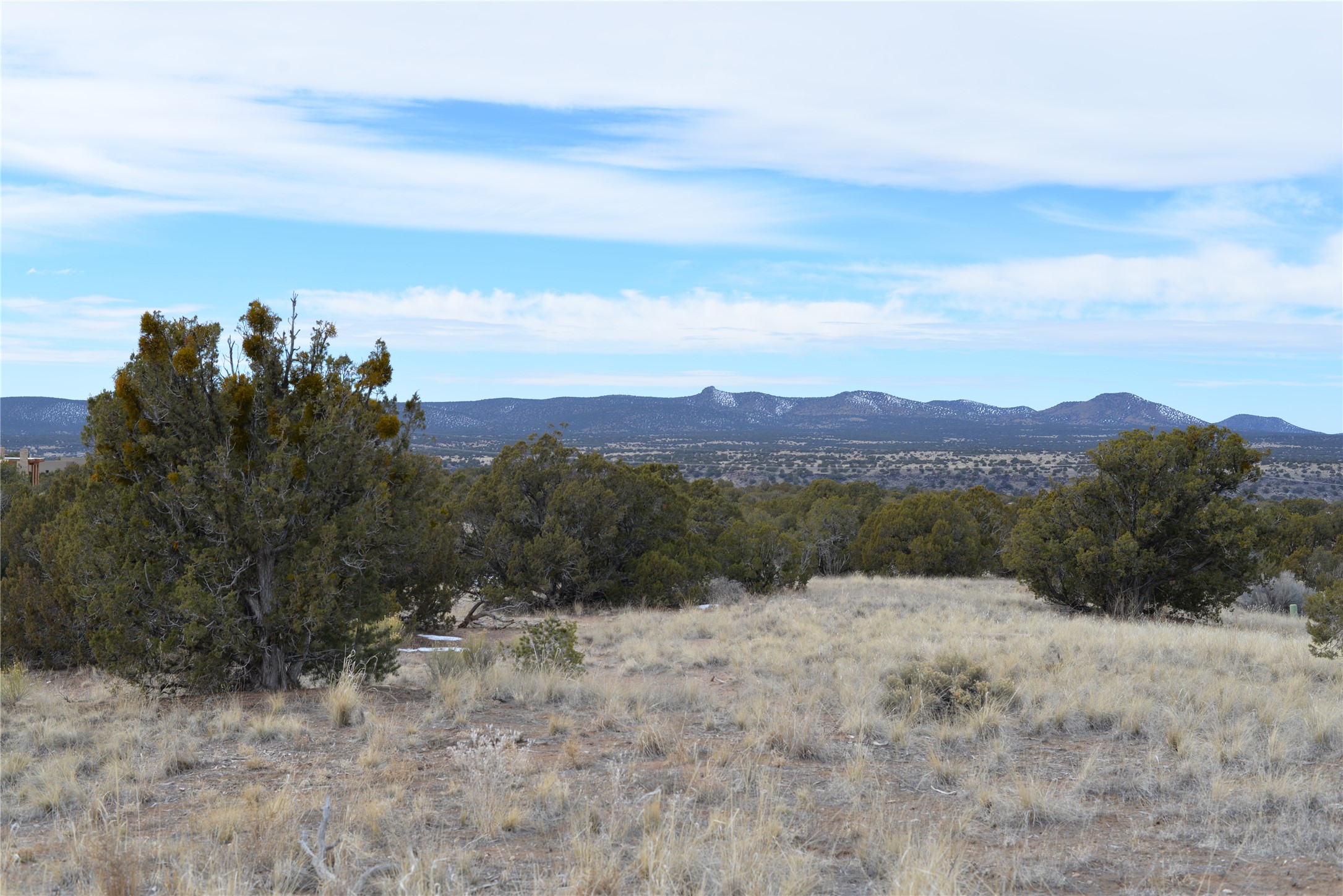 Looking West from property, across 18,000 acre tract of the Santa Fe National Forest.