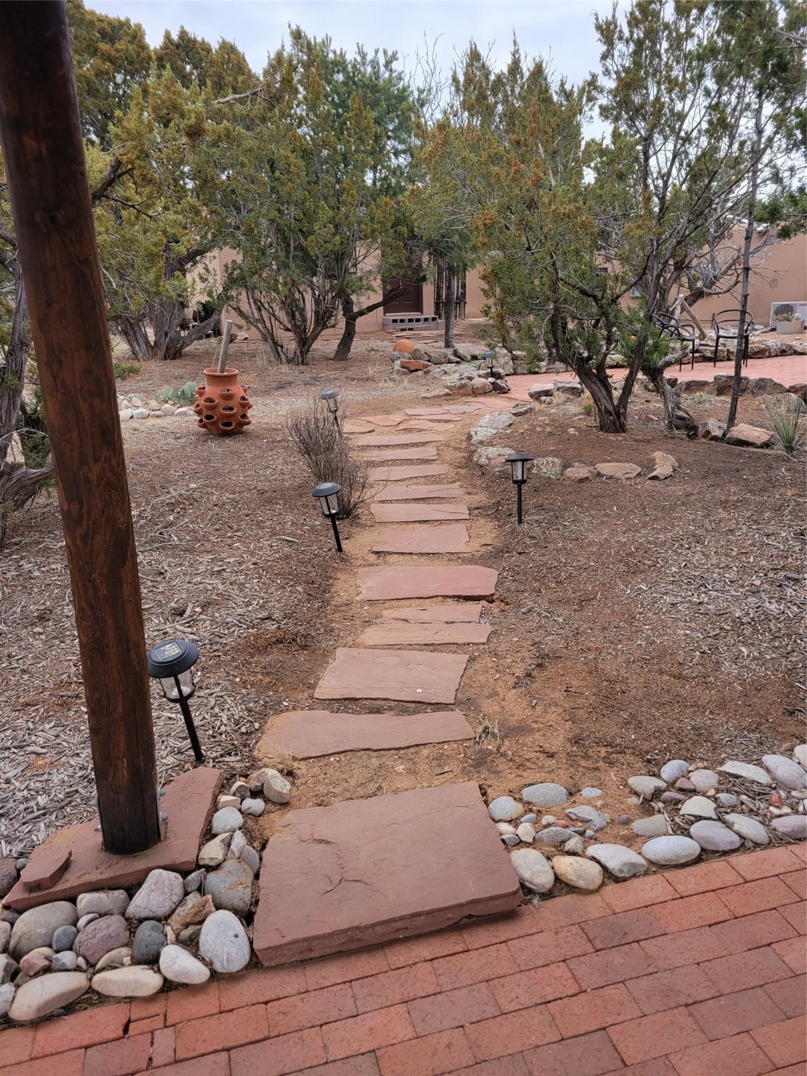 path from ramada to patio and studio