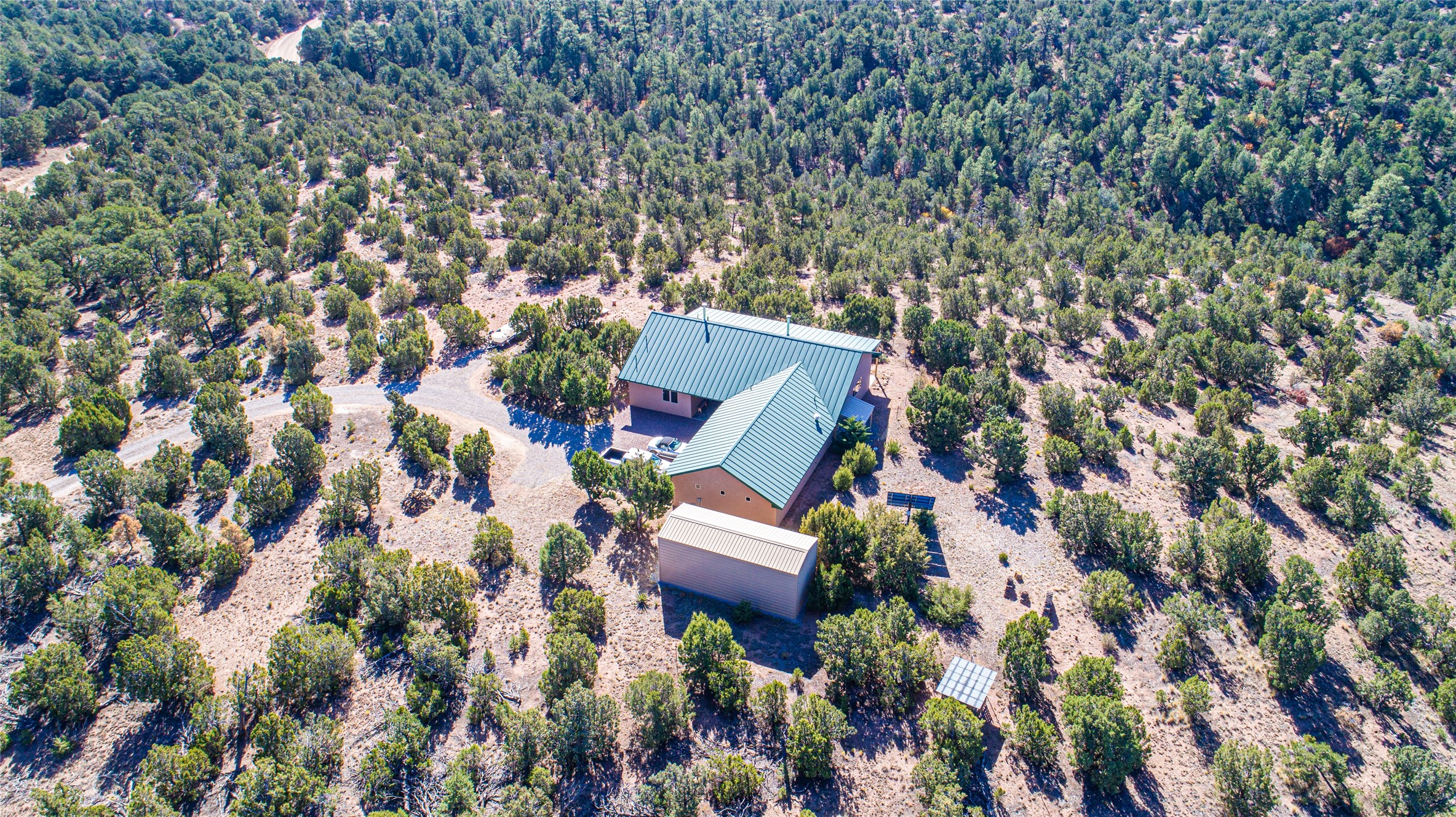 AERIAL SHOT OF THE HOUSE