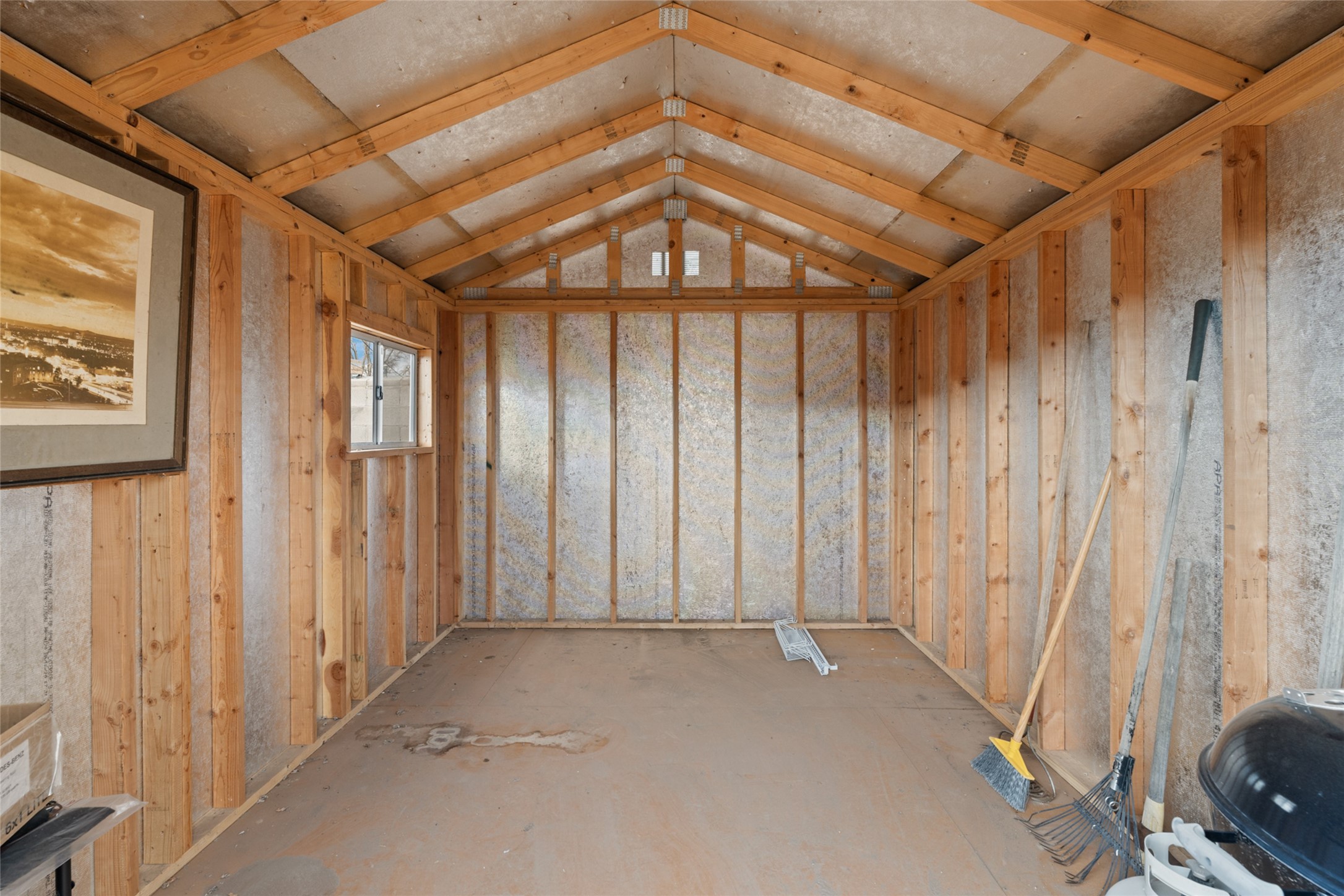 Inside of Tuff Shed