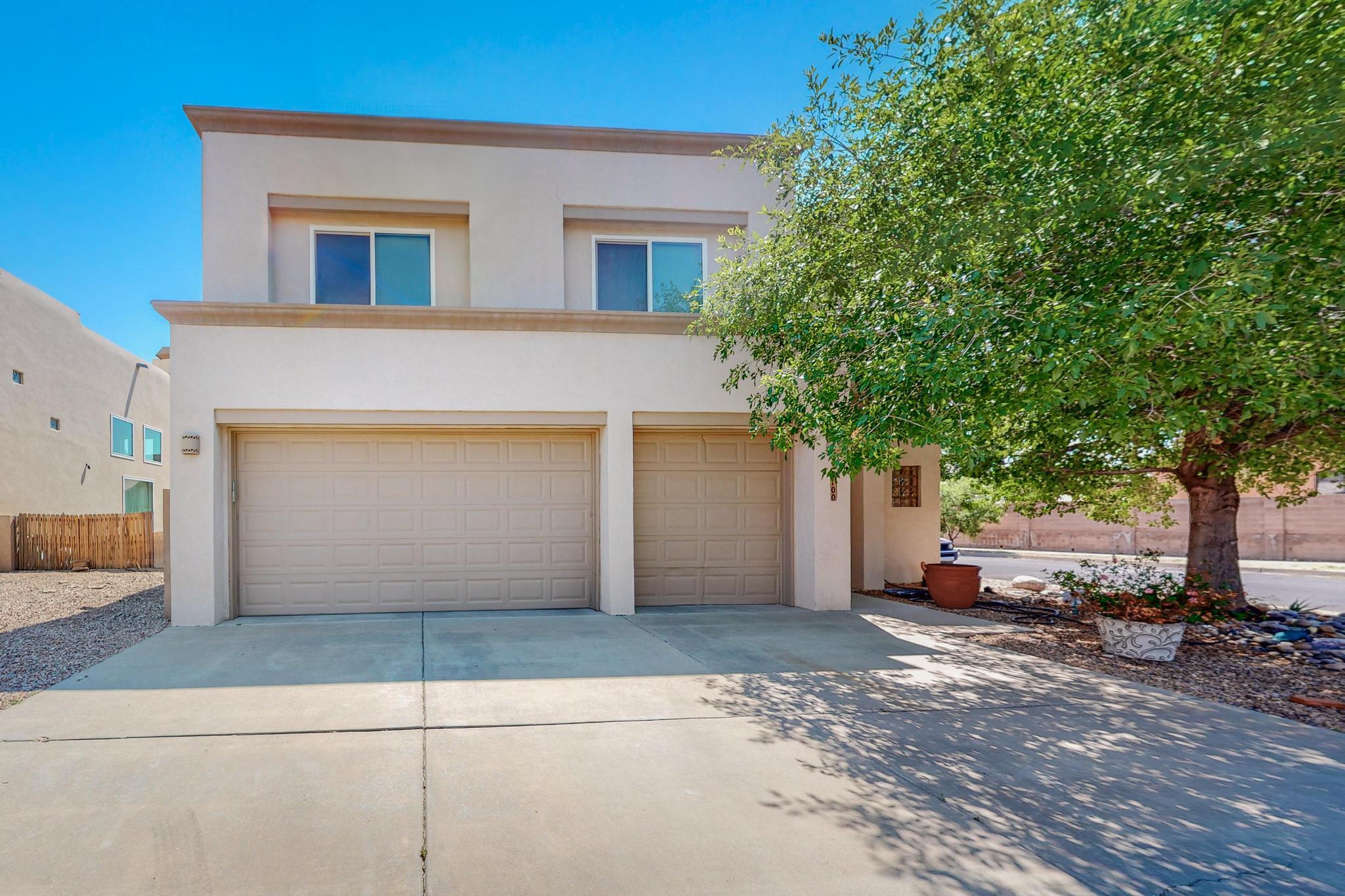 Fall in love with this desirable Southwestern inspired, Taylor Ranch home on a large corner lot. Beams and vigas adorn the high ceilings of the great room, complete with a kiva, gas log fireplace. Kitchen features SS appliances and a large pantry. Refrigerated Air! Upstairs you will find a large loft with built in shelving. Possibilities abound for this extra space! Do you need a homeschool space? Home office? Craft room? Even a play area! The whole home is also wired for surround sound. Enjoy the nearby convenience of hiking and biking, but also be near shopping and parks. Two separate gates allow for backyard access. Three car garage provides plenty of space for storage and/or toys. There is even a large 8 x 10 shed in back for more storage!