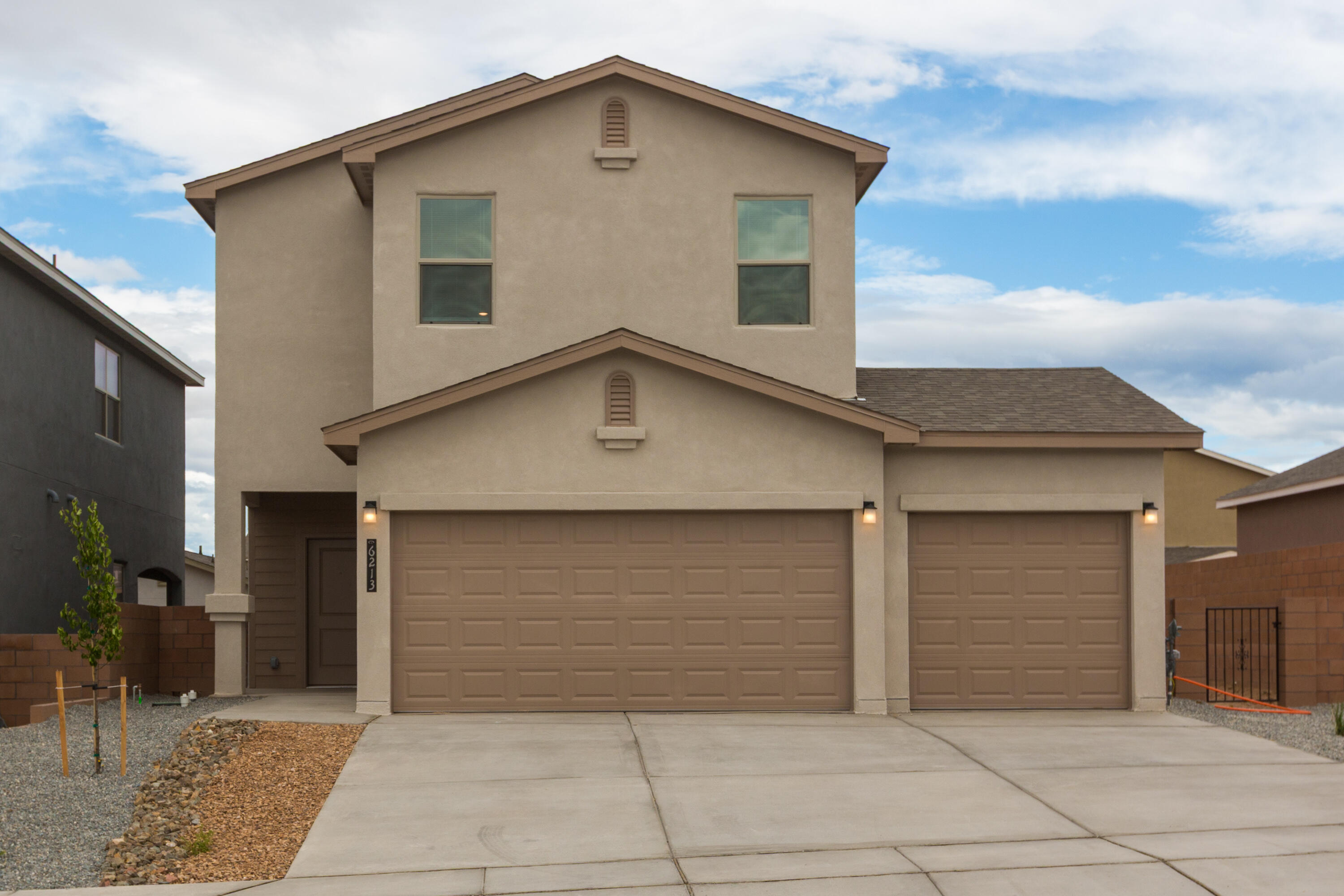 Just completed new construction July 2025.  3 CAR Garage! close proximity to shopping and services-a minute to 550 and a few more to I-25 yet away from the hustle and bustle of city life. Mountain Hawk is less than 30 min. to Abq and less than an hour to Santa Fe. Welcome to Twilight's BEST VALUE collection, the Onyx floorplan designed for busy folks who like the extra space this home offers. With it's 3-car garage, large 1st floor and remarkable upstairs it's an amazing home. The spacious yard is great for entertaining and play. The home comes with multiple warranties so come in today and make it yours!