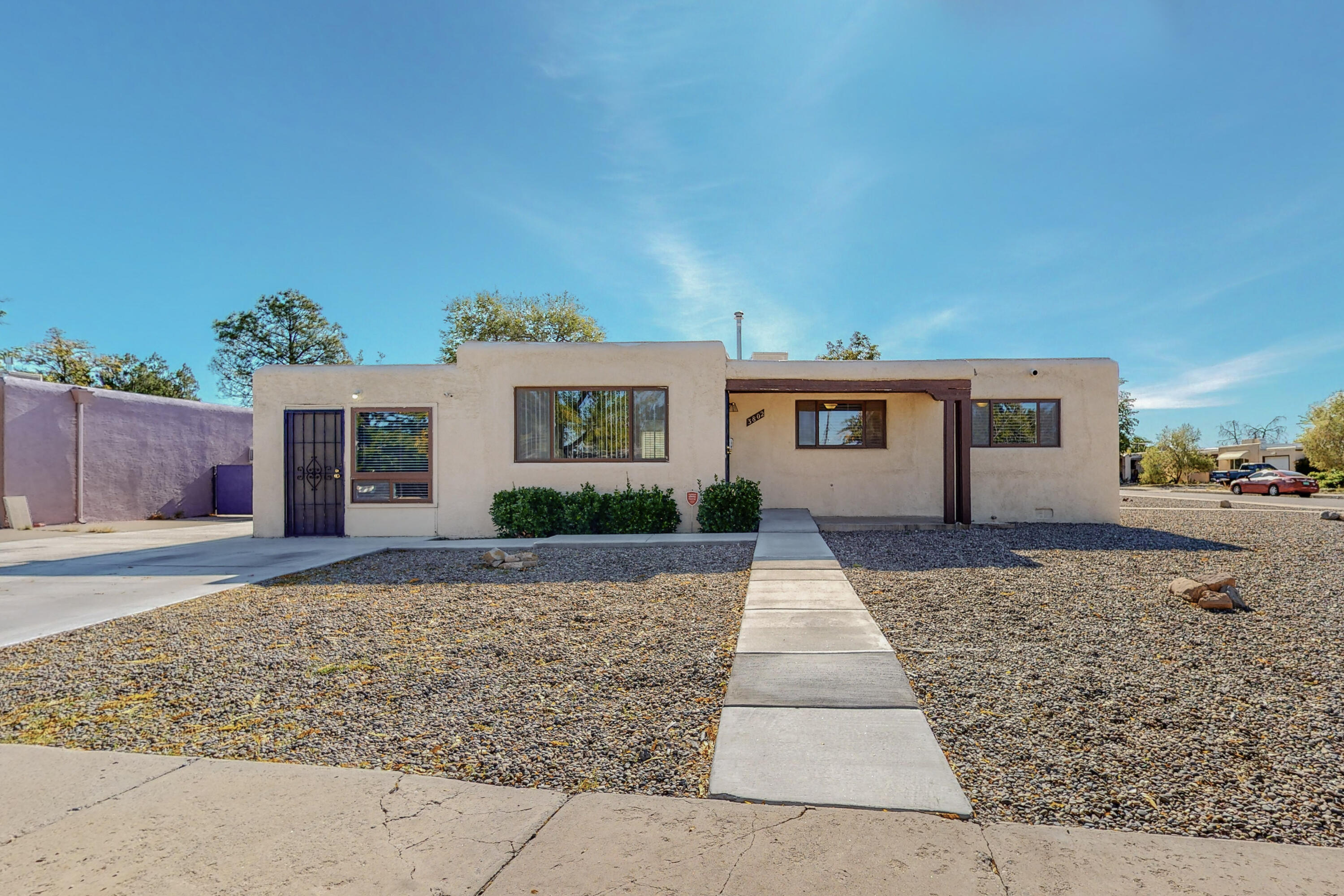 Welcome to this well maintained home in the heart of Albuquerque. Situated on a corner lot, this residence has undergone a comprehensive series of recent upgrades. The kitchen boasts fresh cabinets, countertops, and Stainless Steel appliances. Other recent improvements include; main bathroom was converted to allow for wheelchair access, electrical panel upgraded in 2022, new TPO roof installed in 2020.  Schedule your showing today to experience all these updates firsthand!