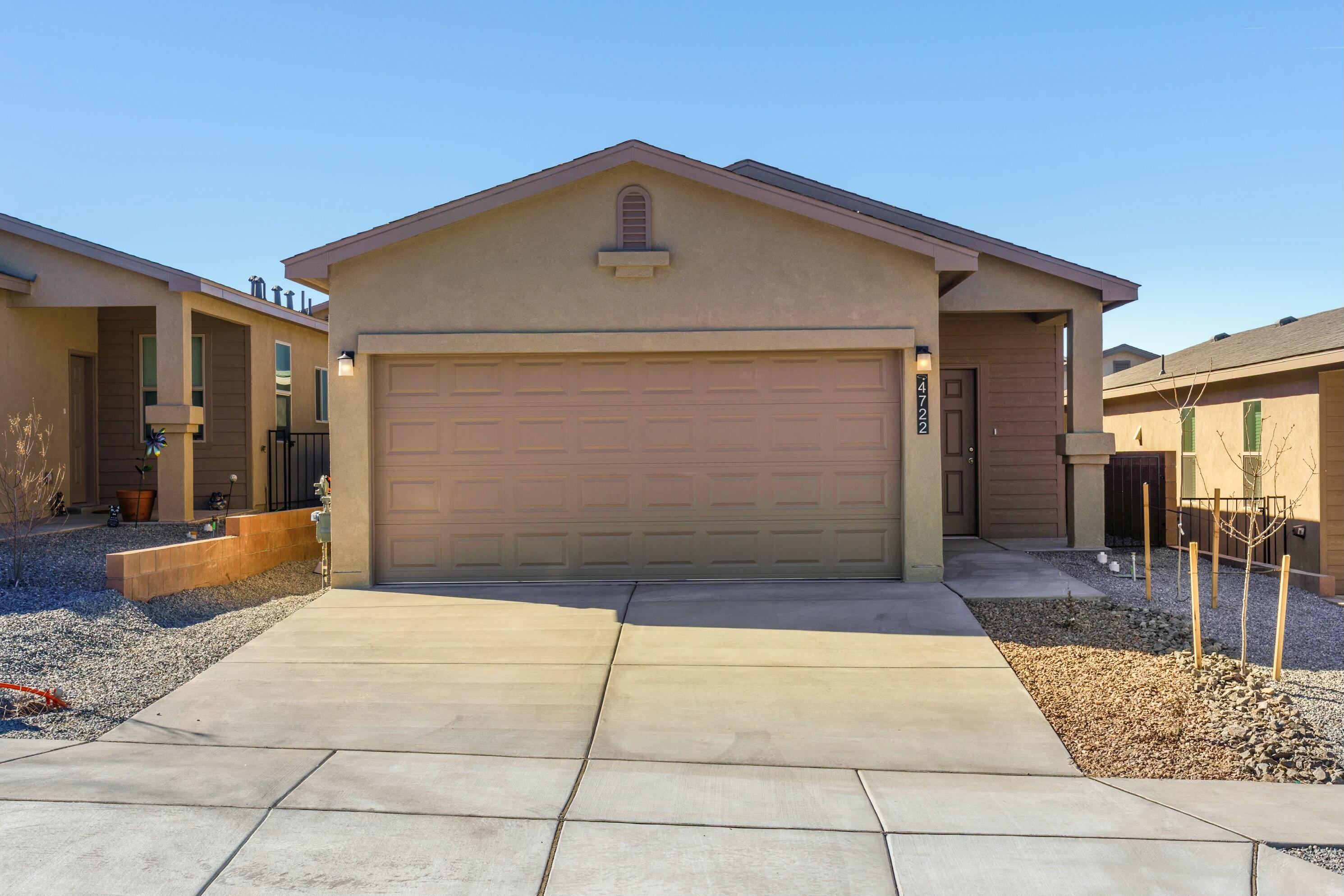 Move in now and take advantage of this great value. This 1265 sf, 2 bdrm 2 bath 2 car garage home is situated on a lovely lot in the desirable community of Mountain Hawk. Ideally located close to 550 and 1-25 access with services and shopping in close vicinity. Granite countertops and backsplashes, luxury vinyl tile in wet areas, landscaped front yard and much more. This home has been engineered to be energy effiicient with such features as LowE, Dual pane windows, programmable Thermostat, full foam infilitration package and much more. Mini blinds through out. Gas range, dishwasher. Come out and visit our furnished model and see how easily you can become a proud home owner.