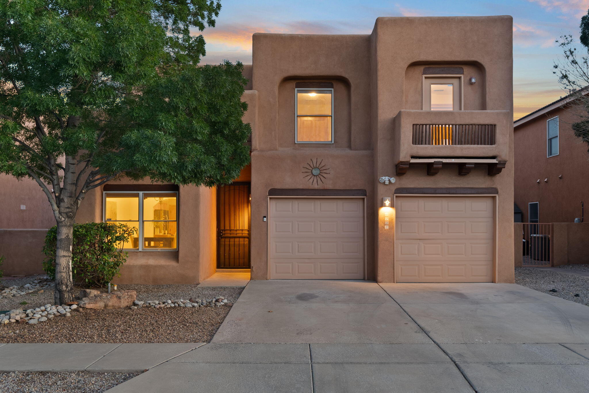 Discover Southwest charm in this beautifully updated 5-bedroom, 2,500+ sq ft home! Enjoy a brand-new TPO roof, new LVP flooring as well as new carpet, plus a primary suite on the main level. Iconic wood vigas, peaceful outdoor spaces, and a private backyard create the perfect retreat. Modern upgrades include new appliances, fresh paint, and refrigerated air, making this home truly turn-key. Conveniently located near top-rated private schools and dining, it offers both luxury and convenience.