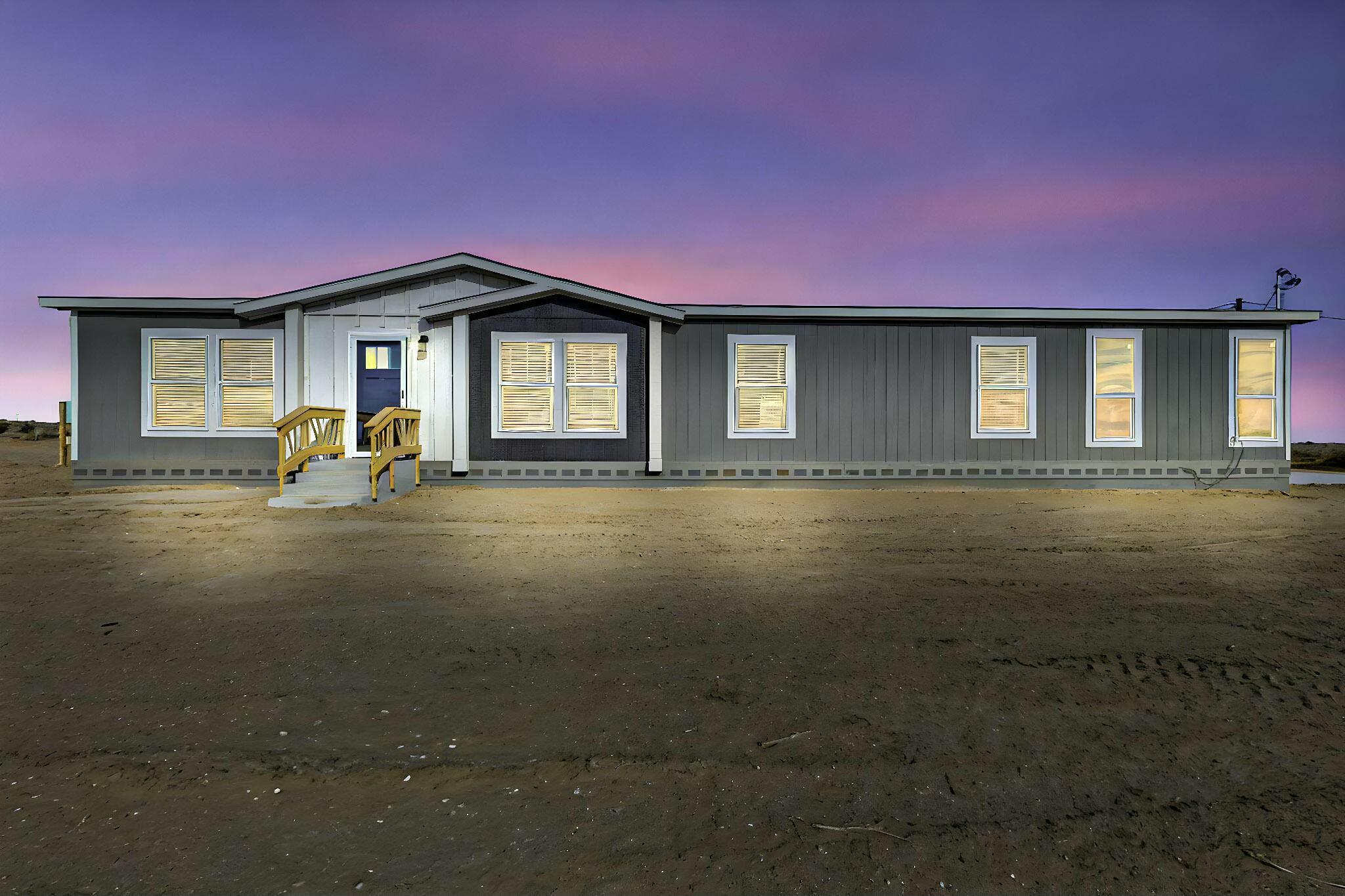 Seller offering $2,500.00 Flex Cash if under contract by 01/06/2025! This Brand New Clayton Energy Smart Zero Home is close to shopping at Unser and Southern but still sits in the peace and quietness of the county. Home is in Rio Rancho School District. The Home is on a Permanent Foundation that qualifies for VA, FHA and Conventional loans. Home sits on Half Acre of Land. Home comes with four bedrooms, two bath, an open concept living room, large kitchen with a large center island. Some of the other features are Full set of Stainless Steel Kitchen Appliances, Ecobee Smart Thermostat that you can operate remotely on your phone with app, Refrigerated Air. Spacious owners suite with luxury bathroom that has a long soaking tub and walk in shower. All of this plus a Two Car Garage.