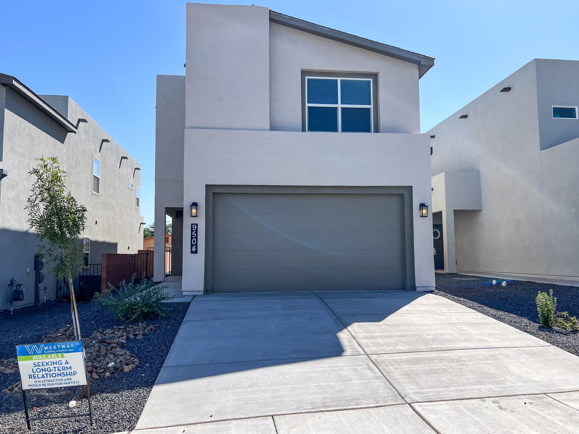 Welcome to 9504 Sage Ranch Court! This modern 2,029 sq. ft. home features the Martini floor plan with 3 bedrooms, 2.5 baths, and an upstairs loft. The open layout is ideal for contemporary living, with a gourmet kitchen featuring stainless steel GE appliances, granite countertops, and luxury vinyl tile flooring. The spacious primary suite includes an en-suite bath with a walk-in shower. Enjoy a fully walled backyard for privacy and a two-car garage. Conveniently located near major roadways and shopping, this home offers style and comfort in the Sage Ranch Subdivision.