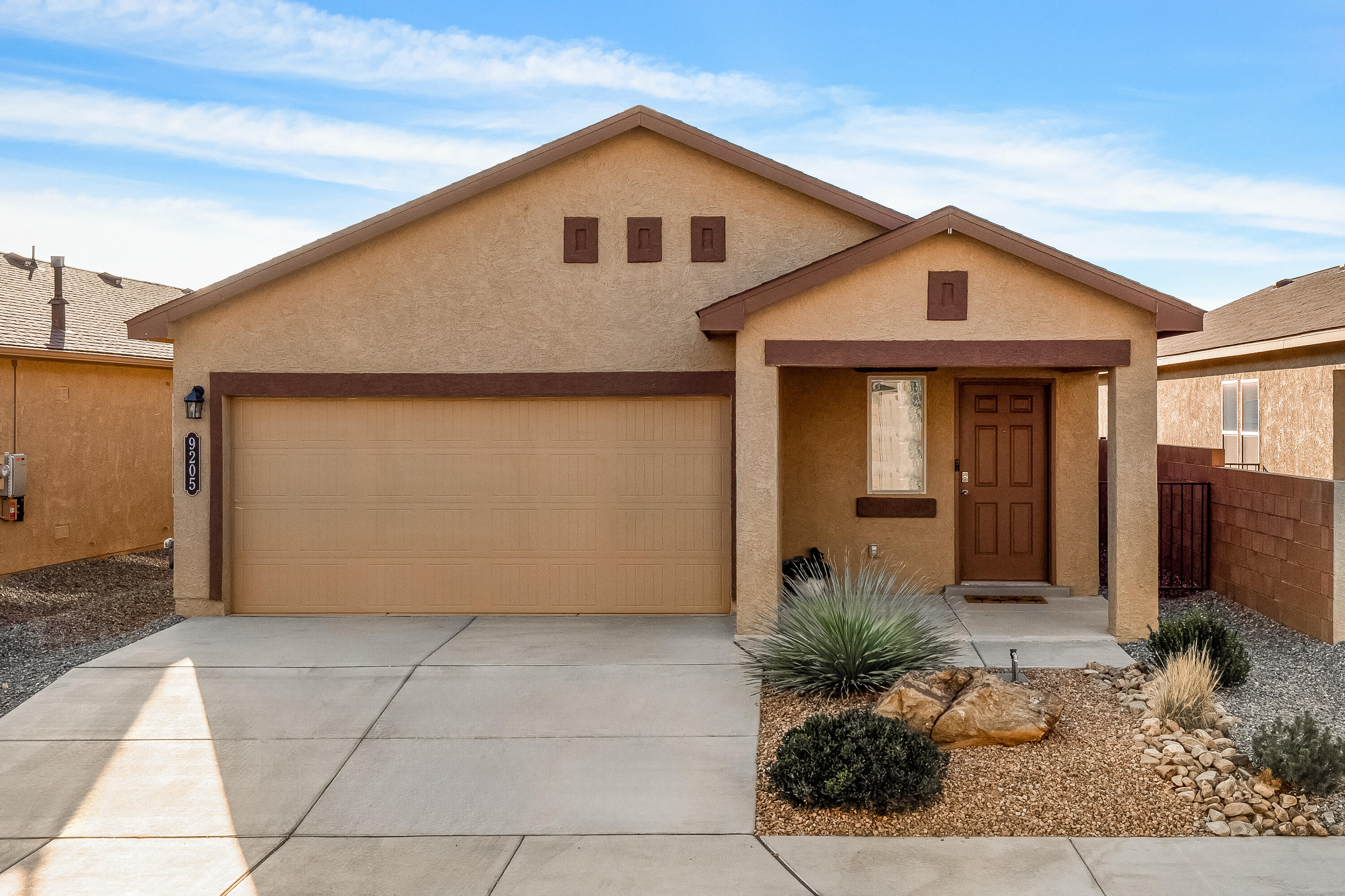 WELCOME to this charming DR Horton home located in the highly desirable neighborhood of Taos II At The Trails. This home features an open floor plan, modern kitchen w/SS appliances & granite countertops. Primary bedroom with large walk-in closet, plenty of storage space and low maintenance front & back xeriscaped yards.  Conveniently located close to schools, parks & shopping. Make an appointment today.