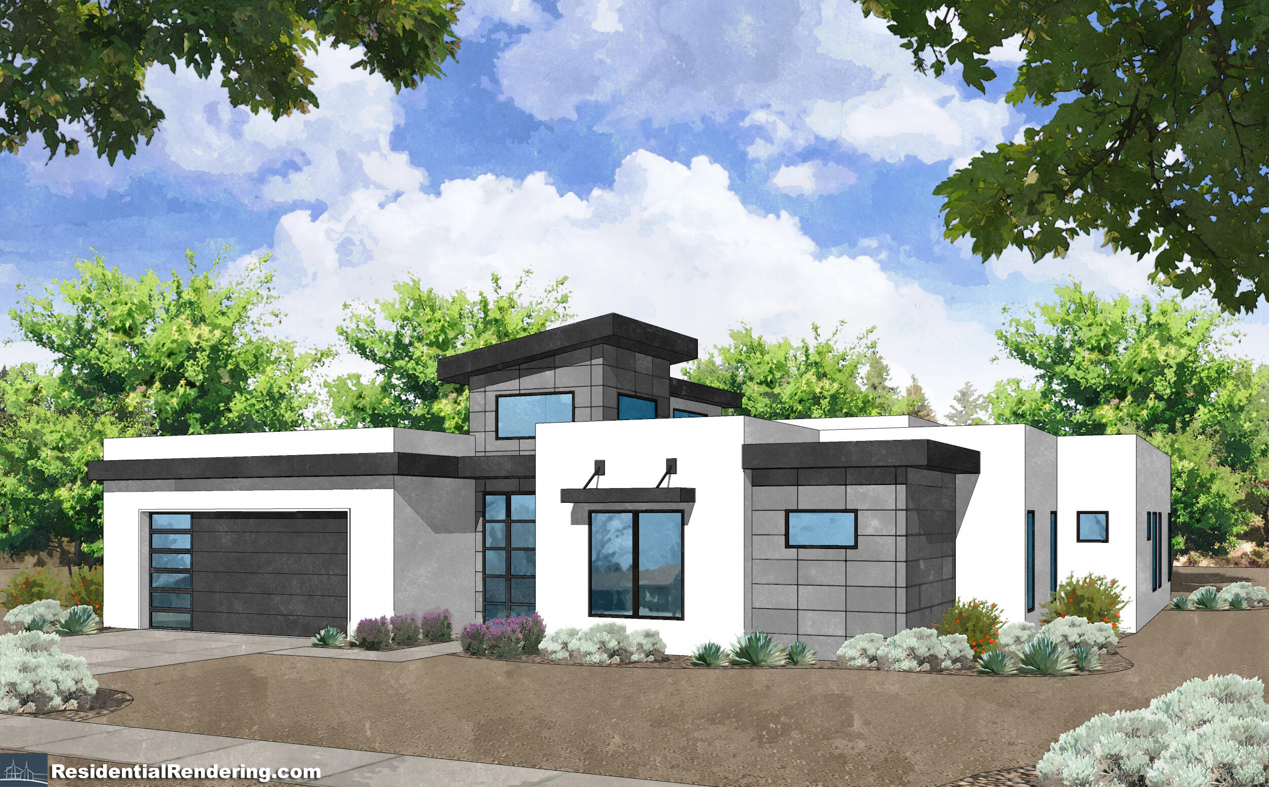 A little slice of Heaven can be yours. This new community will have 7 custom homes beautifully nestled beneath shady trees in a quiet cul-de-sac in the North Valley. You are a short distance from the BioPark, the Zoo, museums and galleries. Close proximity to shopping and services. The finishes in this custom home have been selected by our award-winning designer and are not only beautiful but complement its  North Valley setting or come in soon and you can make your own selections! 3-car garage with large storage area. All bedrooms feature walk-in closets.The large utility room with lots of cabinets and countertop is conveniently accessible from the primary bedroom as well as from the main hallway. Primary bedroom has large shower, separate tub, dual vanities and a very spacious walk