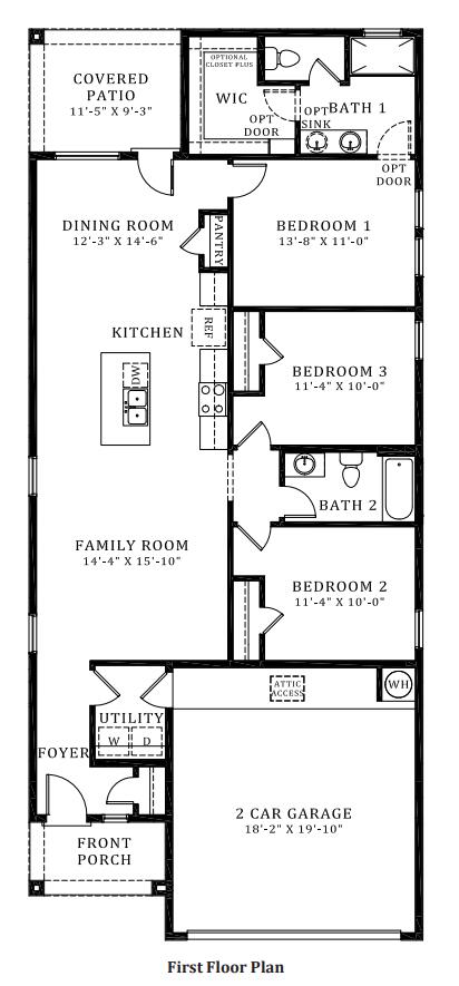 Builder offers $5,000 toward closing costs, plus FANTASTIC PERMANENT INTEREST RATES PAID DOWN FOR YOU BY THE BUILDER! (Offer could expire/change or go away at any given time without notice) Calling all brokers and potential new home owners! Introducing ''The Sophia'' a stunning new construction featuring 3 bedrooms, 2 baths, and a 2car garage. This open-concept design includes a spacious great room and dining area, ideal for entertaining. The elegant kitchen is equipped with granite countertops, a large island, a generous pantry, and stainless steel Whirlpool appliances. Enjoy ceramic tile floors throughout the kitchen, dining area, and all wet spaces. The expansive primary suite offers ample space for a king bed, while the primary bath features a raised double vanity, a ceramic tiled wa