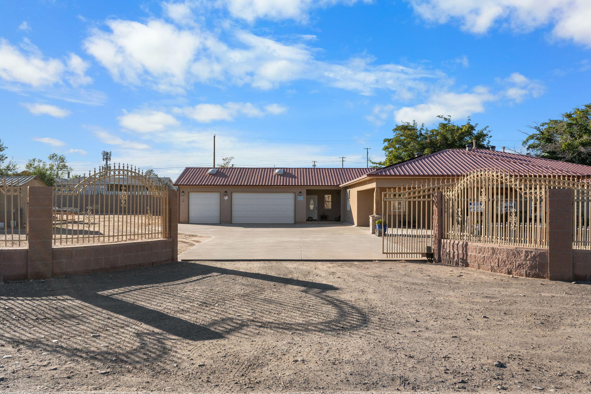 Come and preview this beautiful spacious home that sits on a generous 0.69 acre lot, offering plenty of room for family and guests, along with ample outdoor space for recreational activities, a future pool perhaps, or a casita! The house is topped with a durable propanel roof, along with new tile in the primary room, hallways, family room, all installed in the year of 2009. Inside, the floor plan is expansive, blending open communal spaces with private areas, venetian plaster walls are also featured inside. The 5 possible 6 bedrooms allow for multiple configurations, from primary bedrooms with en-suites to guest quarters, home offices, or playrooms. Four bathrooms ensure there's no shortage of convenience, each featuring modern fixtures, and stylish tile. Make your appointment today!