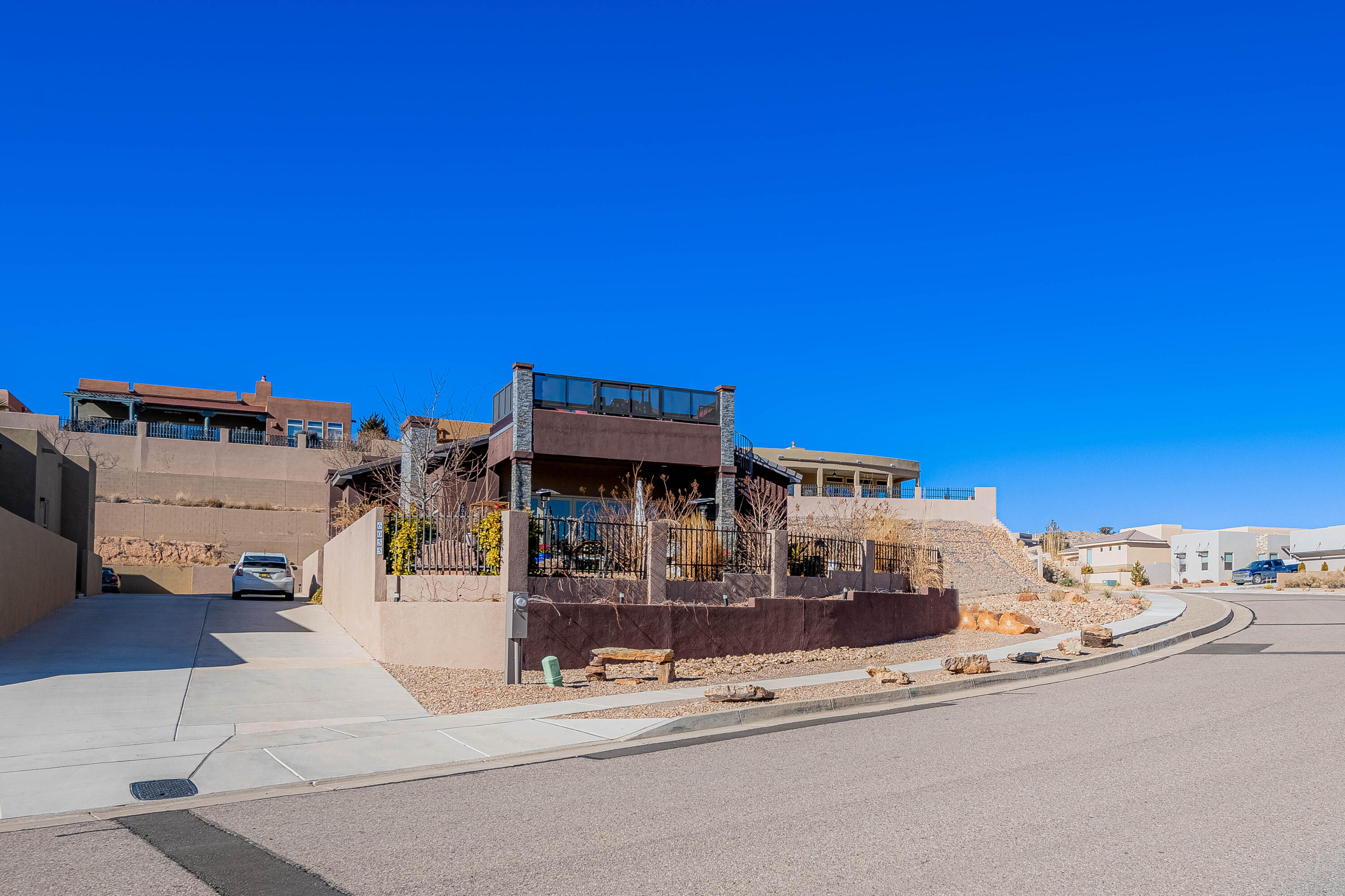 ONE of kind HOME in a ONE of kind COMMUNITY! This was the Model home of the Geneva floorplan for Twilight homes(showcased on their website). Built in 2020 with a Ton of Upgrades. Come see the amazing views from the front covered patio or the margarita deck. Then enter the home through a 16' sliding glass door to custom window coverings, custom designed closets and pantry, solar, water softener, and specialty lighting. Granite and quartz counters, tiled showers and baths, LED recessed lighting, many energy efficient features, Samsung stainless steel appliance package with 5 burner convection oven, second built in oven, microwave. Home includes a 2-10 Limited 10-year