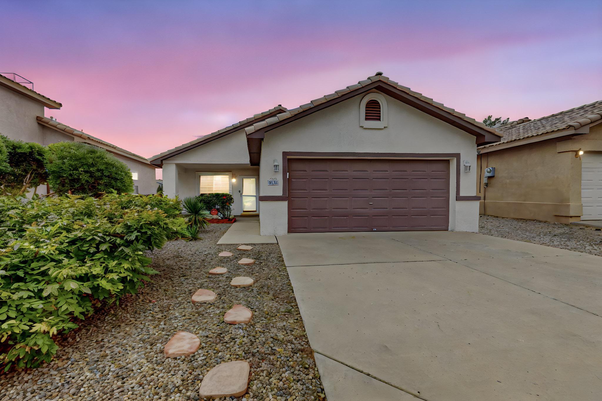 Enjoy energy-efficient living in this charming 2-bedroom, 2-bath home with owned solar panels, reducing utility costs. Step inside to vaulted ceilings and a spacious primary bedroom, offering a bright and open feel. With durable laminate and tile flooring, maintenance is a breeze. The private backyard, featuring a new patio cover, backs up to a serene arroyo--no neighbors behind! Owner financing available: 10% down, approximately 7.5% interest, 30-year amortization with a 5-year call. Don't miss out on this unique opportunity for flexible, sustainable living!