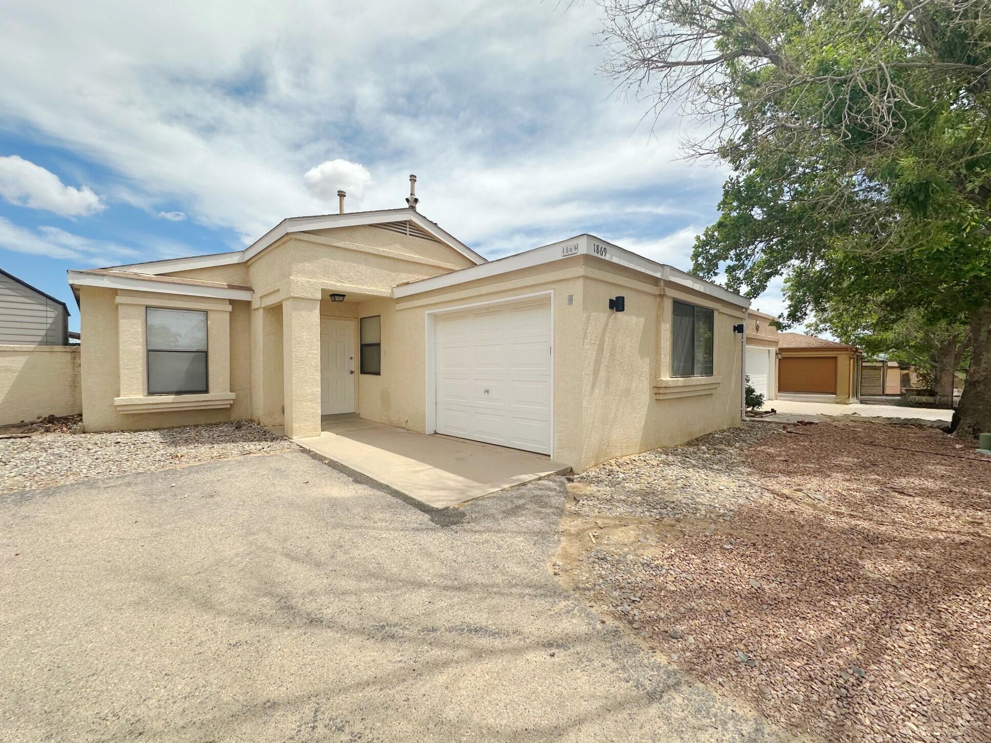 This cute home has some updates and features 2 bedrooms and 1 bathroom. The living room has higher ceilings which make the home feel more spacious. Eat-in kitchen with plenty of storage. The property backs to open space. Polybutylene pipes have been replaced.