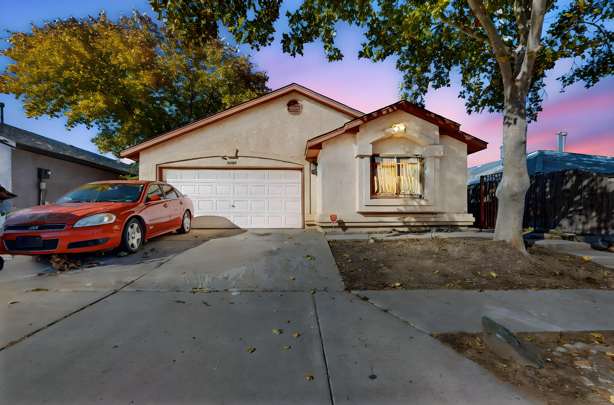 Price Reduced $10,000.00!! Step into this charming 4-bedroom, 2-bathroom home with a 2-car garage, nestled behind a gated entrance. Enjoy the spacious feel of vaulted ceilings and cozy up by the fireplace. The covered patio offers the perfect spot for outdoor relaxation, while the backyard is a blank canvas ready for you to design your dream oasis. Conveniently located with easy access to schools, shopping, and more. Don't miss this opportunity--schedule your private showing today and make this home yours!