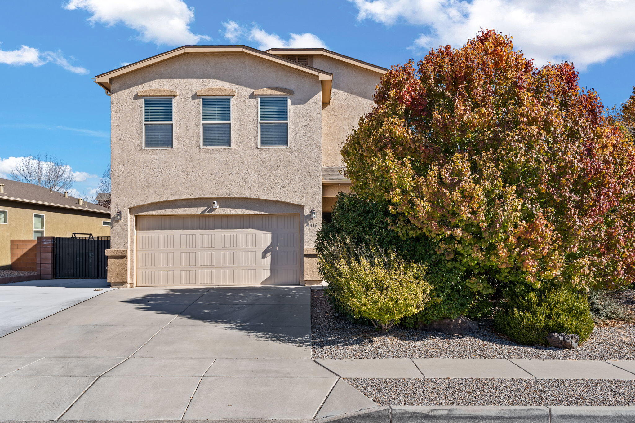 Beautiful home located in the Cabezon Community. Close to parks, schools, shopping and restaurants. This spacious home features 4 bedrooms, 2.5 bathrooms, 2,663 Sq. Ft. with oversized master bedroom, large closets and an upstairs laundry room. Upgraded with laminate wood and large tile flooring. Kitchen island with custom backsplash and stainless-steel appliances. Formal dining room and additional room for an office or playroom. Large, landscaped backyard with backyard access and covered patio perfect for outside dining and relaxing.