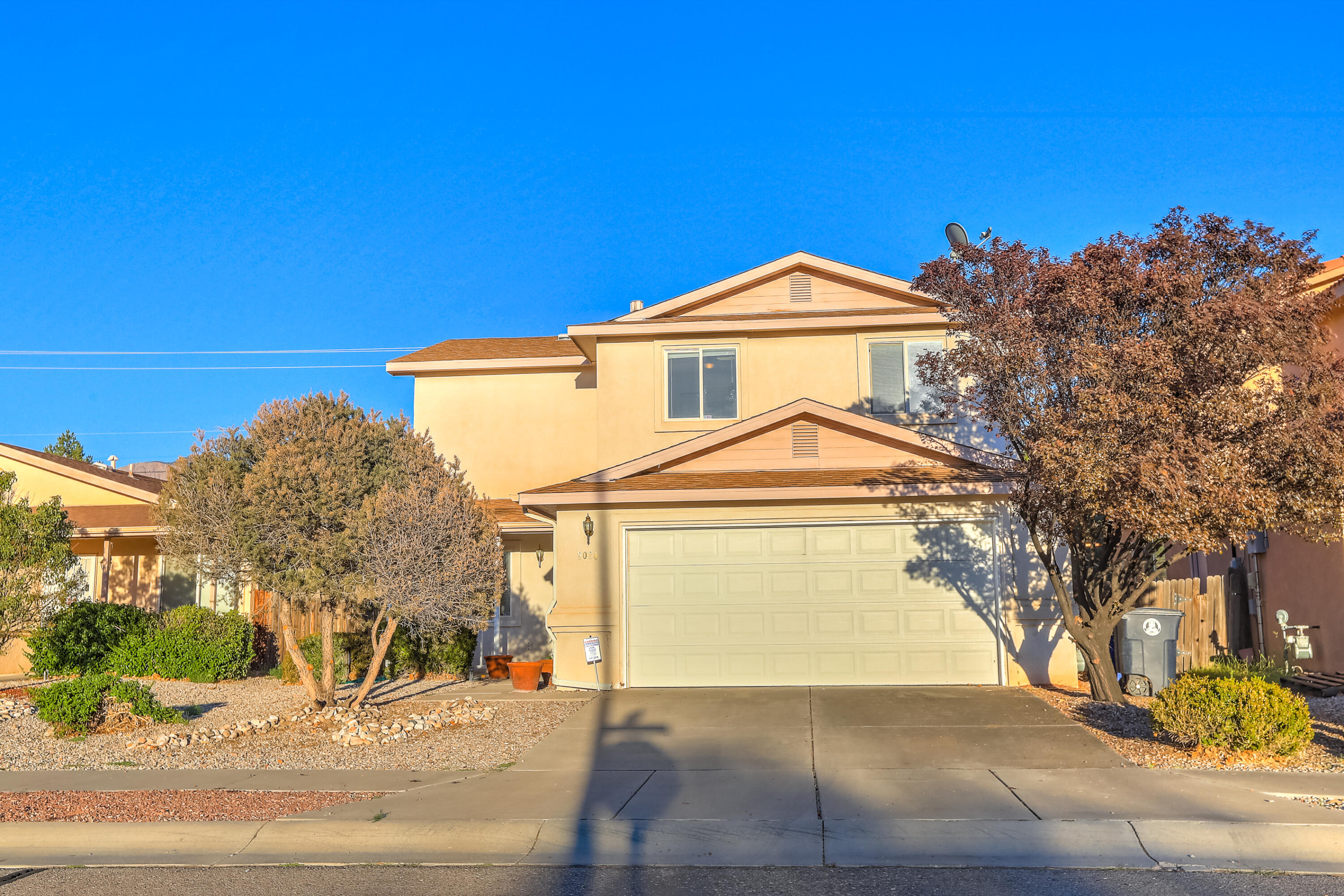 This beautiful home in the La Cueva Sector Area features four bedrooms, including a spacious main bedroom conveniently located on the main level. Equipped with refrigerated air and a central forced air heating system, both updated in 2023, the home is designed for comfort in every season. The backyard is a delightful retreat, complete with a storage shed, grapevines, and two mature pecan trees. There's also a hot tub with a dedicated 220 circuit, perfect for relaxing evenings. Located in a prime area, the home offers easy access to nearby amenities while providing a private, comfortable oasis.