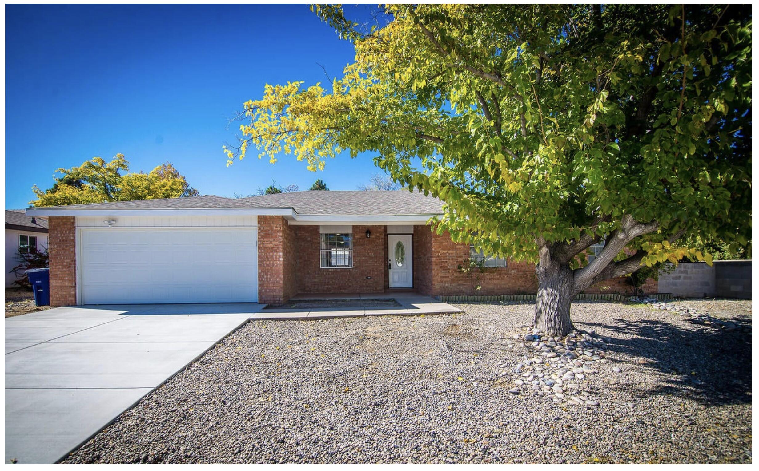 Welcome to this charming 4-bedroom, 2-bathroom home in the heart of highly desirable Northeast Albuquerque. This move-in-ready home features two spacious living rooms, a bright sunroom perfect for relaxation or entertaining, and a cozy fireplace for those cool desert evenings coming up. The large backyard offers endless possibilities, providing views of the Sandia Mountains. Nestled in a prime location, you'll enjoy easy access to top schools, shopping, dining, and recreation.Schedule your tour today and experience the perfect blend of comfort, style, and convenience in this Northeast Albuquerque House!