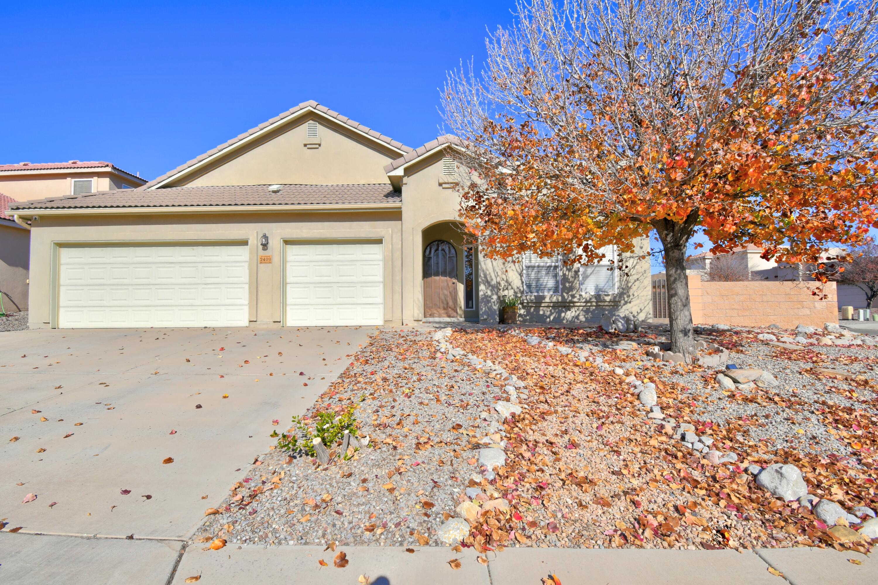 Move right into this turnkey beauty, perfectly situated on a large corner lot in the desirable Cabezon neighborhood. This spacious single-story home features an open floor plan that flows seamlessly into a large, well-appointed kitchen. Cozy up by the fire in either the inviting living room or the serene master bedroom. The luxurious master bath is equipped with a jetted garden tub, separate shower, and double sinks, offering a spa-like retreat. Enjoy the benefits of living in a great area with all the comforts and amenities you desire.