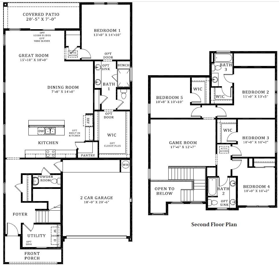 ''The Glacier,'' a beautifully designed two-story home featuring 5 bedrooms and 3.5 baths, perfect for families and entertaining! This exquisite open plan includes a covered front porch that leads into a bright, inviting living space. The gourmet kitchen showcases granite countertops, a large island, and a pantry, seamlessly connecting to the open dining area. The main floor hosts the primary bedroom with an en-suite bath and a convenient half bath for guests. Upstairs, you'll find four additional bedrooms, a loft, and two full bath, providing plenty of space for everyone. Enjoy modern amenities including pitched roofs, a smart home system! Low mortgage rates available.