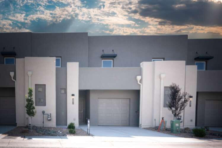 New TH in Albuquerque's desirable North Valley. Centrally located between Albuquerque's Downtown and the Rio Grande Bosque, Estrella del Norte is the perfect location for quick access to all things Albuquerque including shopping, outdoor escapes, work and play. Immaculate townhome is conveniently located off 4th St. in close proximity to I-40/I-25, which make it a great location for those who adventure beyond the city limits. Flexible floor plan for multi-gen, roommate situation or work-at-homers. Or a great investment/rental for years to come. One mile from NM Rail Runner Express, Montano Station. Professionally landscaped rear yard. Granite, luxury vinyl, gas range, garage door opener, W/D, custom window coverings and many other fine amenities like a super nice second-level loft!