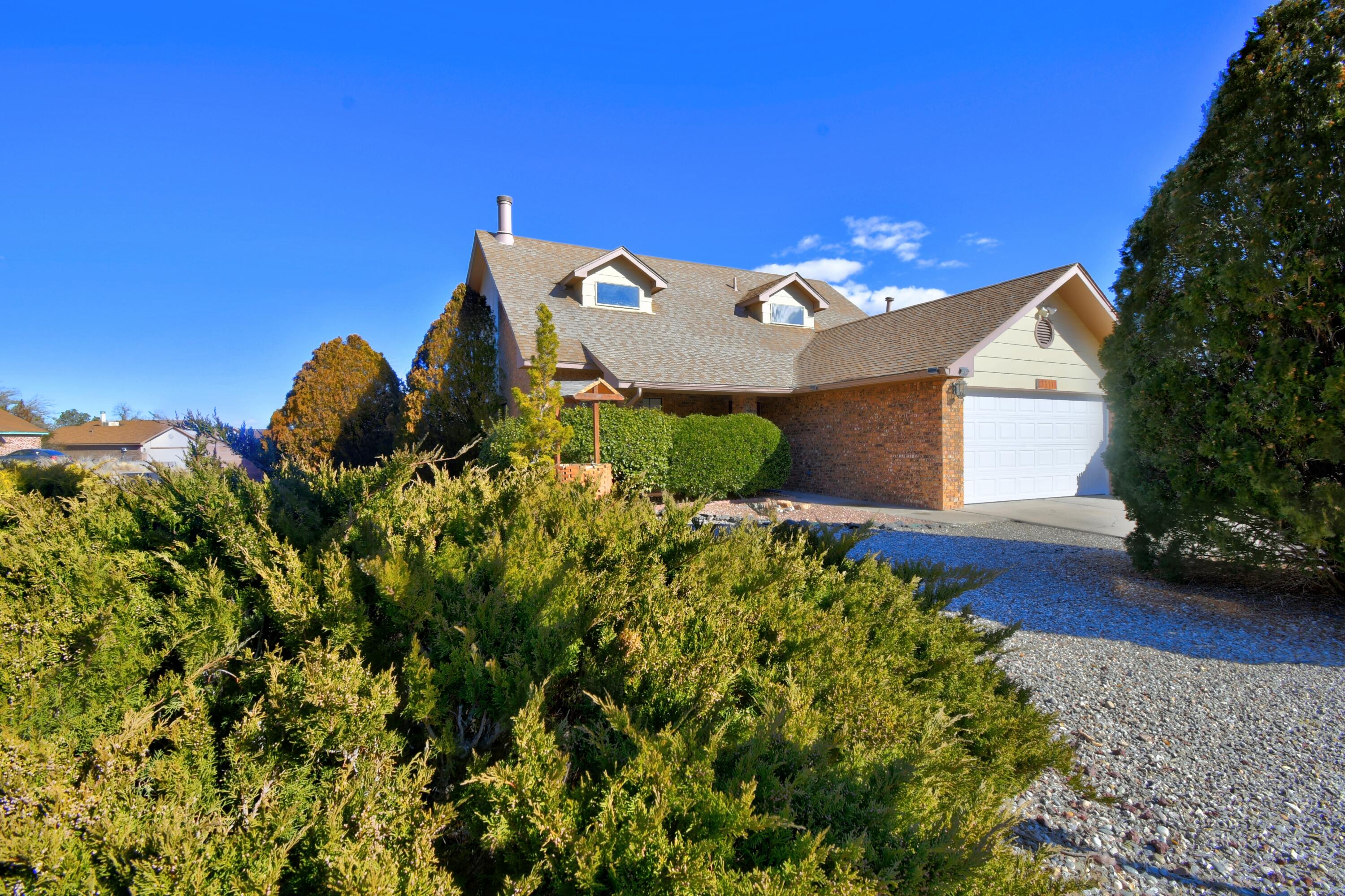 Hurry out to see. 4 good sized bedrooms,  Freshly painted, new carpet, granite counter tops in kitchen, and baths. new bath fixtures. new stainless steel appliances. New ceiling fans and light fixtures,. Landscaped front and back with a covered patio in backyard.  New Garage opener, Key pad. Mountain views and awesome views of the petroglyphs.In the popular Santa Fe Village.Buyer to verify all information has been a rental,