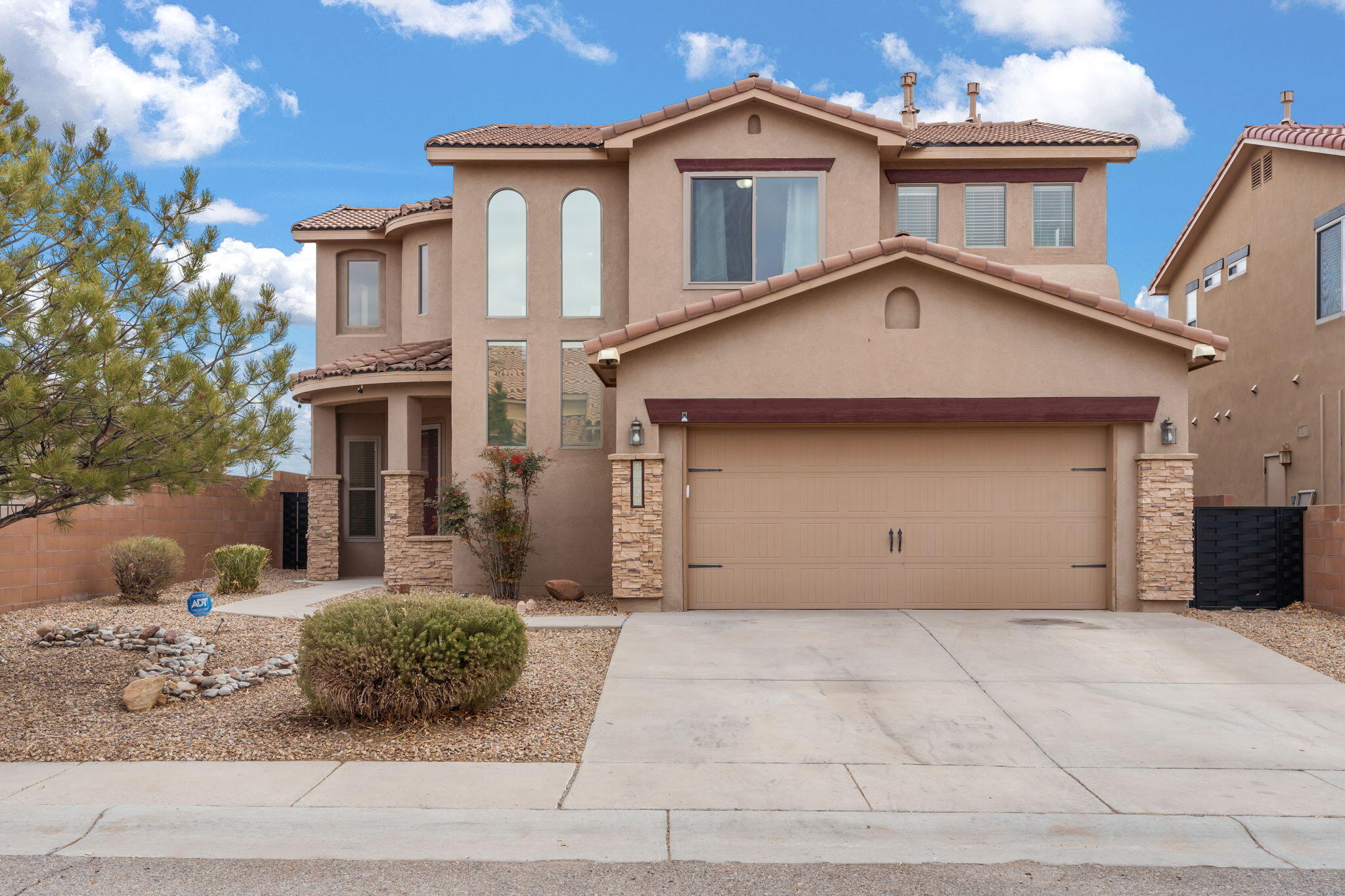 Discover the charm of this beautiful home with Sandia views! Located in the heart of Bernalillo, this inviting residence features an open floor plan with ample natural light, refrigerated air, and modern finishes. The spacious living area flows seamlessly into a well-appointed kitchen complete with stainless steel appliances & granite countertops. Enjoy peaceful evenings in the backyard oasis, complete with a covered patio and mountain views. The home offers generous bedrooms and updated double-vanity bathrooms for your comfort. Conveniently situated near shopping, dining, and parks, this property is ideal for families or anyone seeking a tranquil lifestyle. Don't miss out--schedule your showing today!