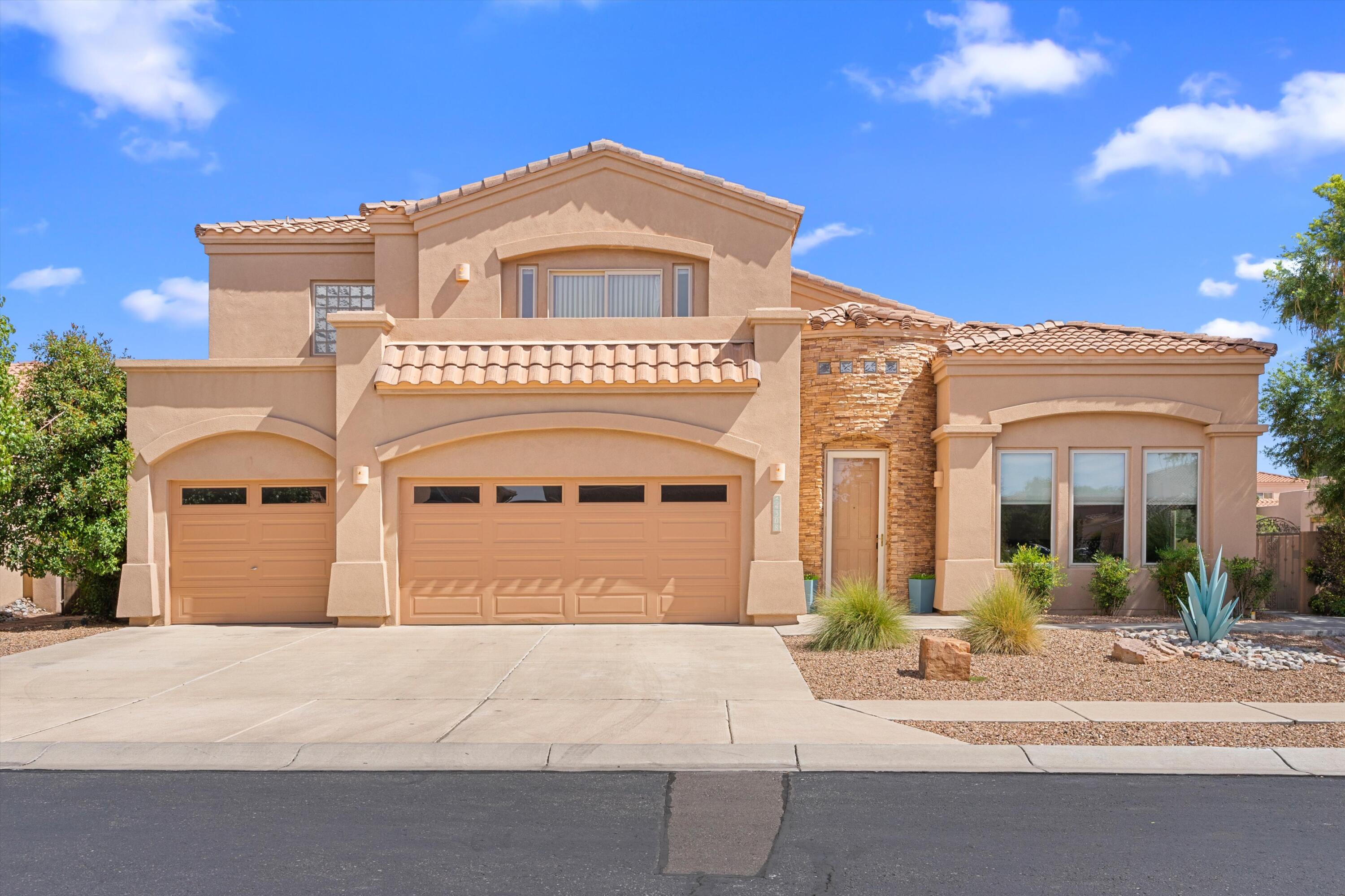 Welcome to your dream home in the prestigious gated community of Oxbow North. This stunning property boasts 4 spacious bedrooms, 3 luxurious bathrooms, and a 3-car garage. The grand great room features soaring high ceilings and a cozy fireplace**BDR downstairs ***. Expansive kitchen w/granite & very bright! top of the line appliances!  Large open layout, this home offers an ideal blend of comfort and elegance. Low maintenance Lush yard with covered patio, nestled on a prime corner lot!  Don't miss out on this exceptional opportunity!