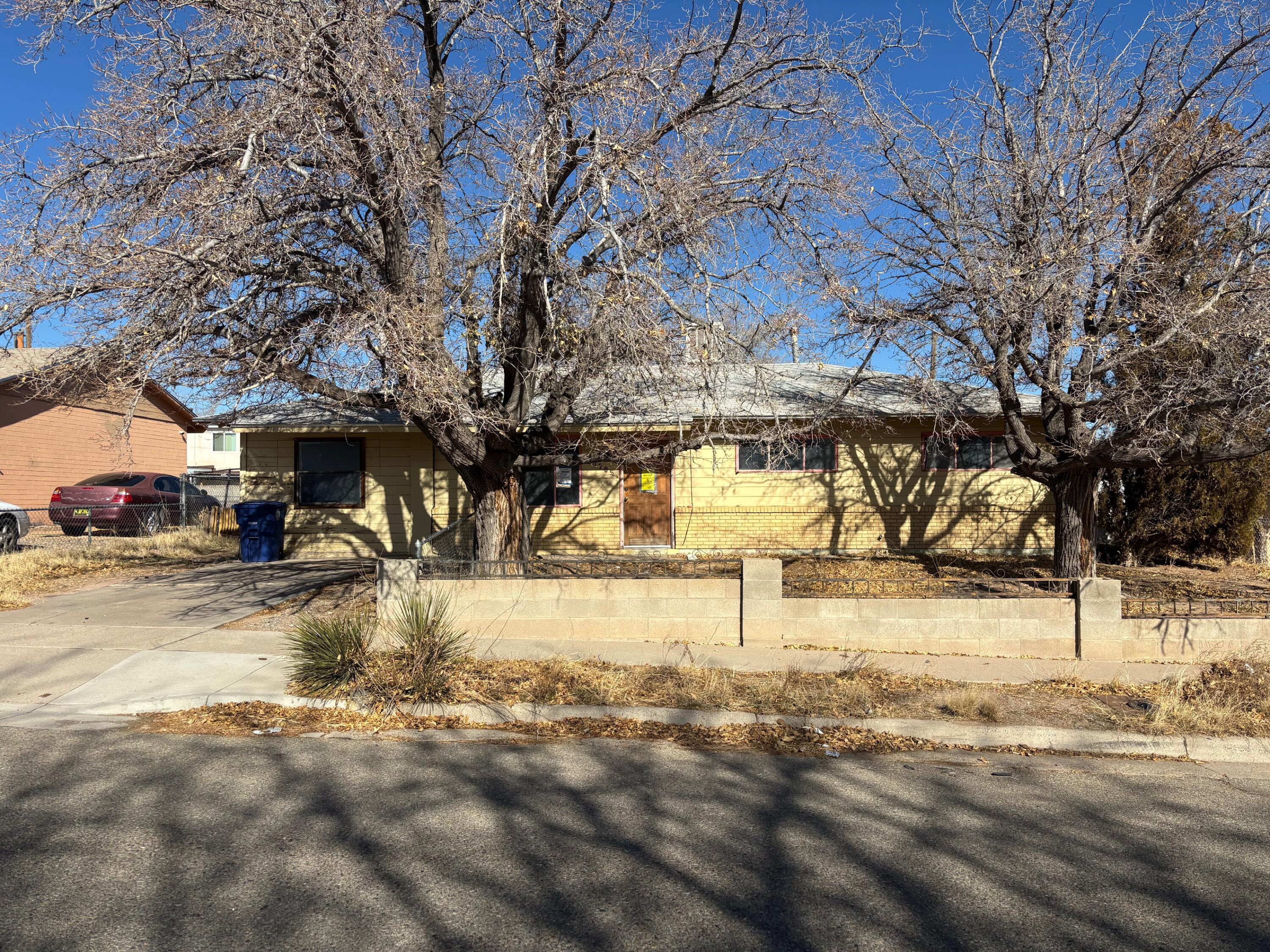 Come take a look at this fantastic opportunity in SW Albuquerque! This home has great features and after fixing up this can be a great investment. The home is cited as Substandard with the City and needs utilities restored and possible other items, however  easy access to the highway, shopping centers, parks, schools and more. The home is perfect for the contractor or handyman or anyone just looking for a renovation project. The home features spacious rooms with many windows throughout providing great natural light, a large living area, spacious kitchen with eat in area, 3  bedrooms, 2 bathrooms, good size yard.