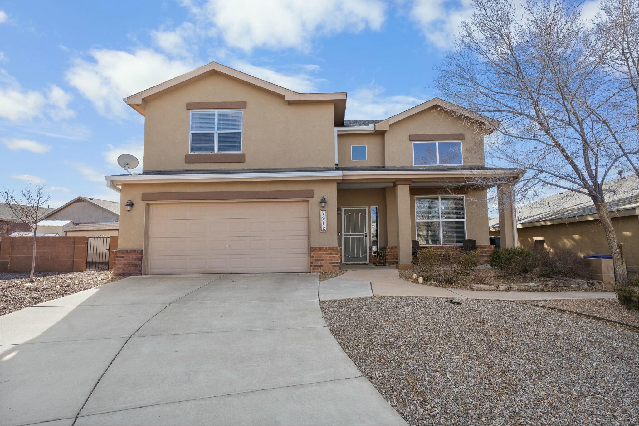 Welcome to your new home in Ventana Ranch West! This 2,318 sq. ft. Pulte-built gem offers two stories of thoughtfully designed living space. With 3 bedrooms, 2.5 bathrooms, and dual living areas plus a loft, there's room for everyone to enjoy. The home features vaulted ceilings and dual staircases for an open, airy feel.Step outside to a fully landscaped backyard complete with a covered patio and a cozy fire pit, perfect for entertaining or relaxing under the stars. Nestled on a quiet cul-de-sac lot close to the park, this home combines convenience and tranquility. The attached 2-car garage provides ample storage and parking.Don't miss this beautifully maintained property in the sought-after Ventana Ranch West community!