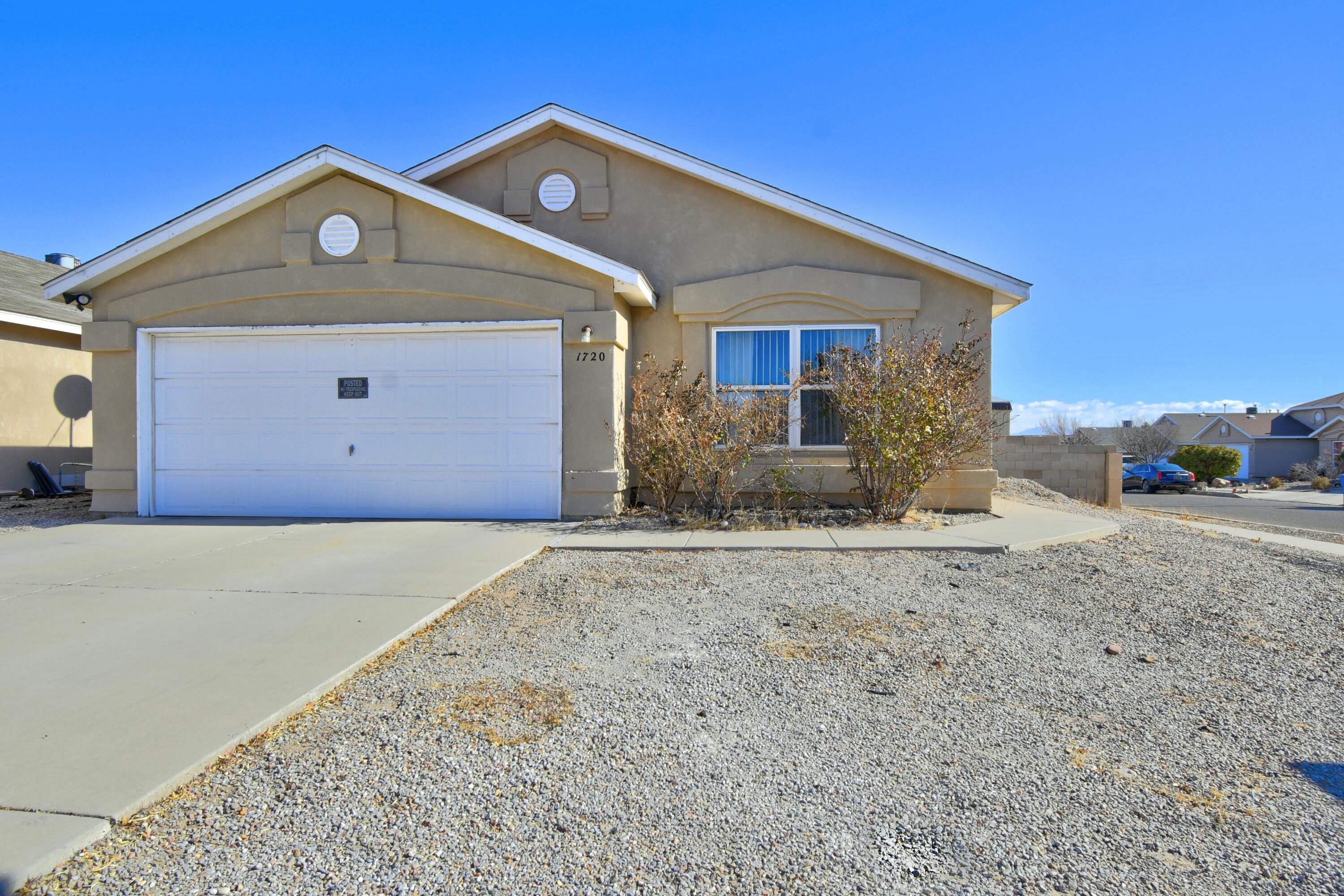 This charming 3 Bedroom home situated on a Corner Lot is ready for its new owners! Offering an ideal balance of comfort and practicality, the High Ceilings enhance its spaciousness.  The Large Pantry offers plenty of storage space, making access to your daily essentials very convenient.  Water Heater, Furnace and Refrigerated Air installed in 2022! In the back yard, you have a welcoming Covered Porch, perfect for outdoor leisure and entertaining, and a Shed for extra storage. Enjoy the benefits of a Low-Maintenance yard, allowing you to focus on what matters most.