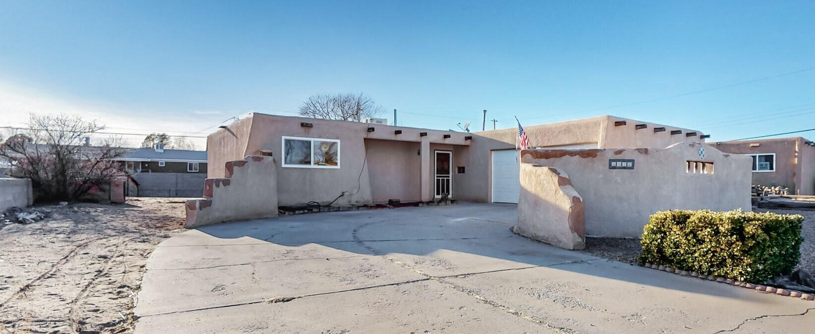 Nestled in the sought after Paradise Hills area, this 3 bedroom 2 bath home is waiting for you.  This property features updated bathrooms and kitchen,  New windows installed January 2025, new flooring and paint throughout, and new garage doors.  The large .26 acre lot is ready for your landscaping ideas.  Just up the street from Sierra Vista Elementary and close to the Paradise Hills community center, park and swimming pool, this location is ideal! Don't miss this one!  Schedule your private showing today.Seller will consider allowance for stucco with acceptable offer- has estimates but could not be completed due to cold weather.